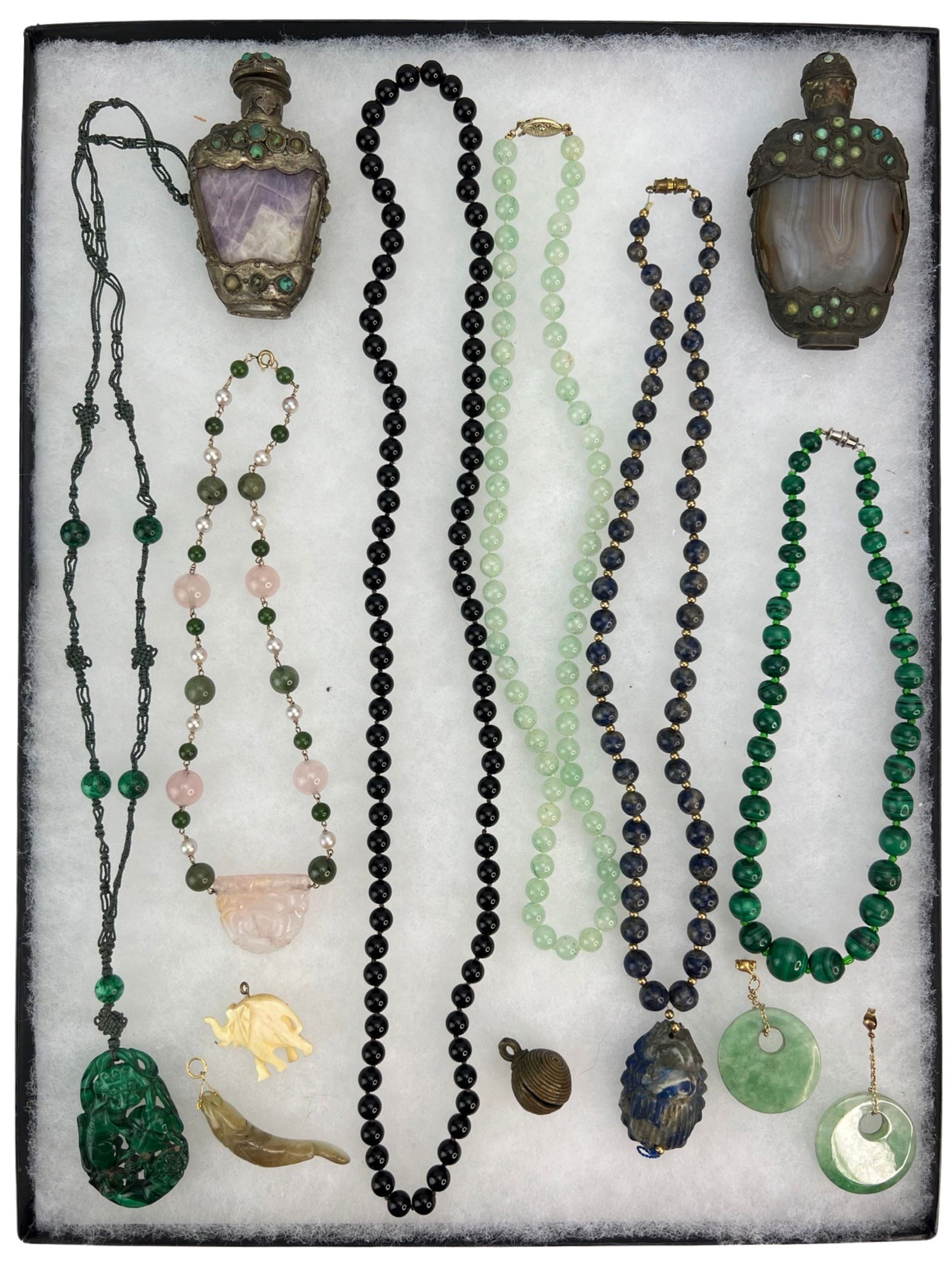 Vintage Oriental/ Asian Jewelry- Jade, Amethyst (1 of 3)