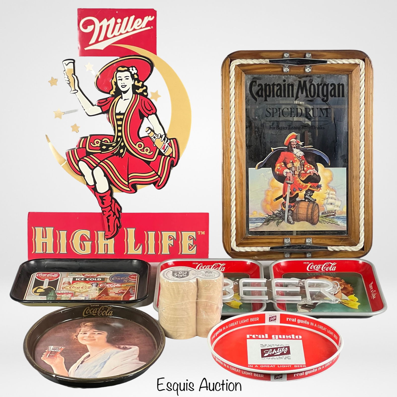 Bar Collectibles Beer Advertising  Coca Cola Trays (1 of 4)