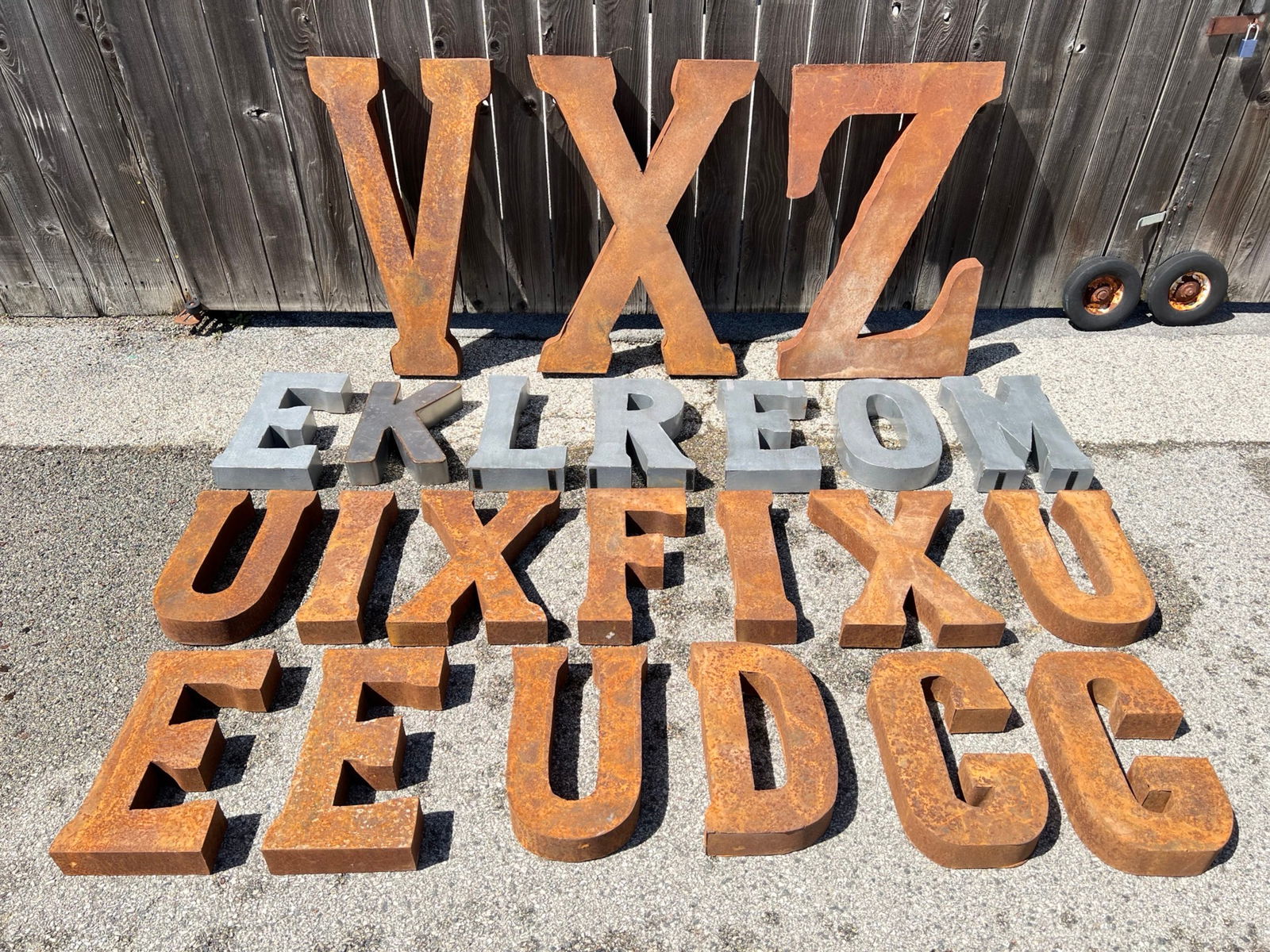 Large Rustic Outdoor/ Garden Decor Metal Letters (1 of 5)