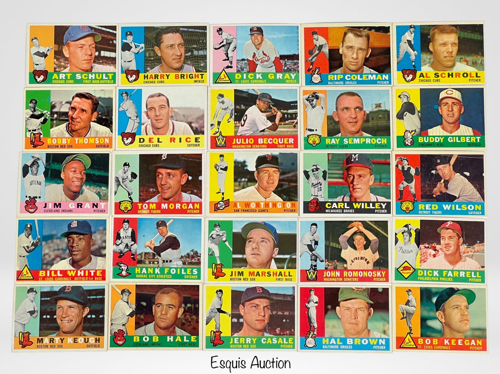 1960 Topps Nr-Mint Baseball Cards with Stars (1 of 4)