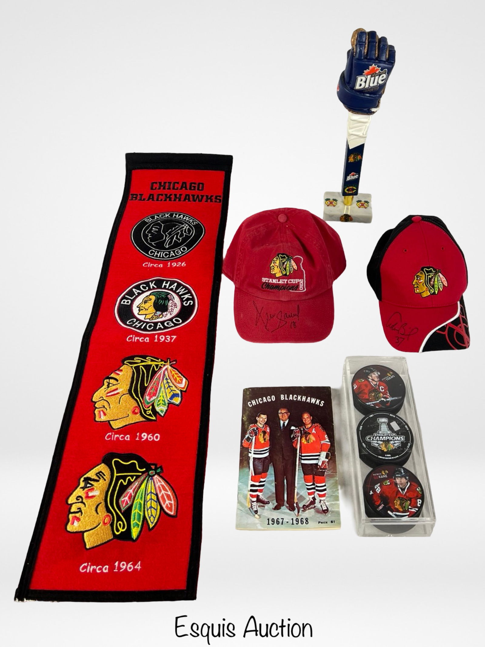 Chicago Blackhawks Hockey Memorabilia- Signed Hats (1 of 7)
