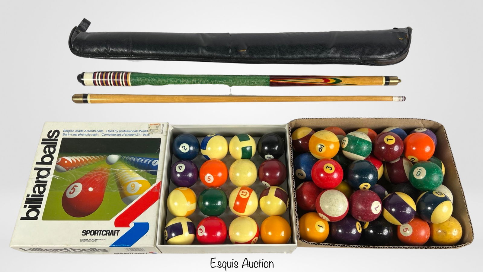 Billiard/ Pool Table Balls & Cue Stick (1 of 4)