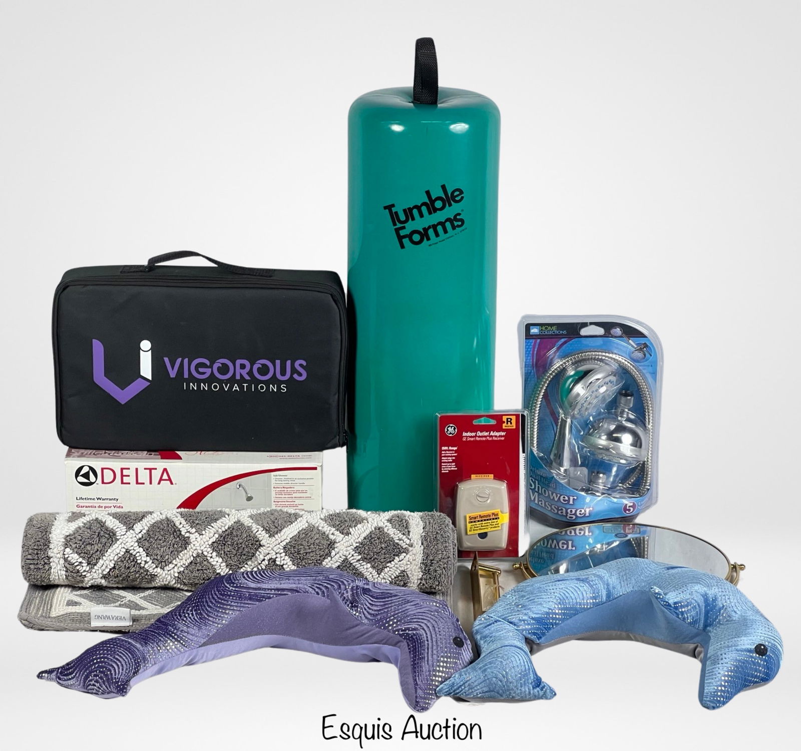 Lot of Home Goods- Massager, Mirror, Bathroom Rag: Lot of Home Goods- Massager, Mirror, Bathroom Rag by Vera Wang, etc.. Some are new, some slightly used.