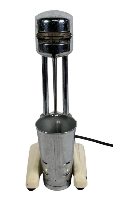 1950's Benedict Indestructo Milk Shake Mixer #58: 1950's Benedict Indestructo Milk Shake Mixer #58. Working condition, age related wear.