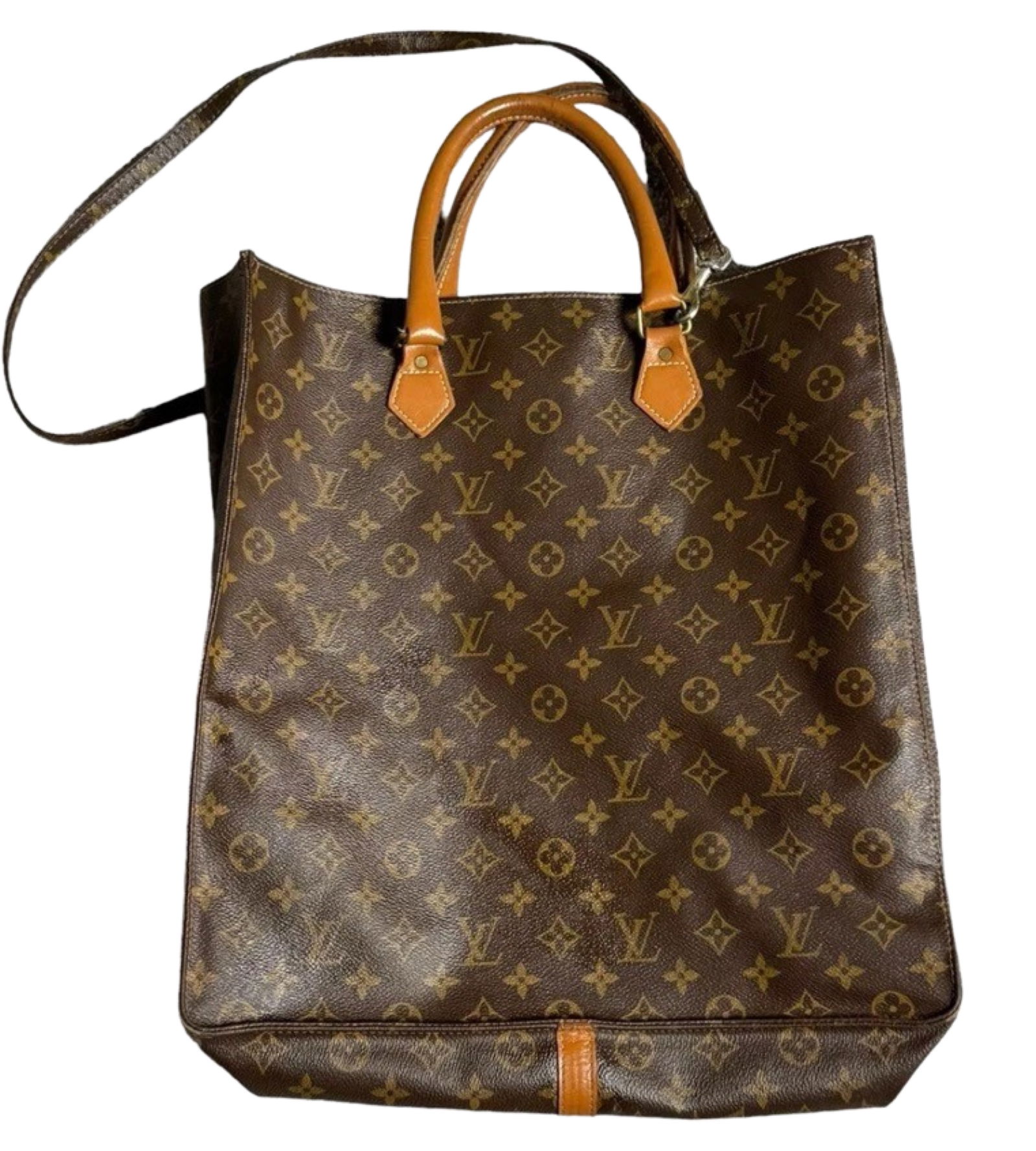 LOUIS VUITTON Vintage 1970’s Logo Sac Bag (1 of 8)