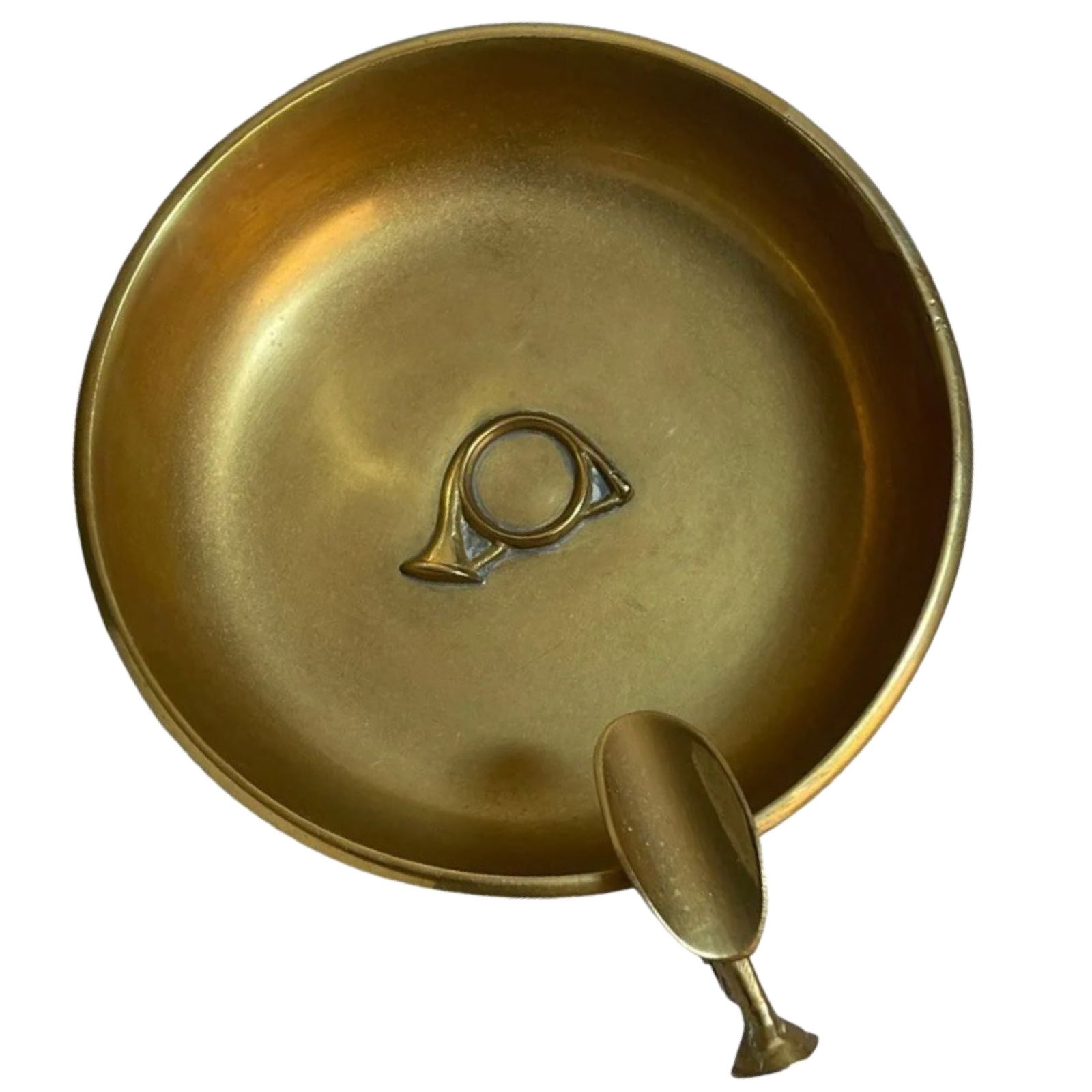 Vintage Equestrian Hunting Horn Cigar Ashtray (1 of 5)