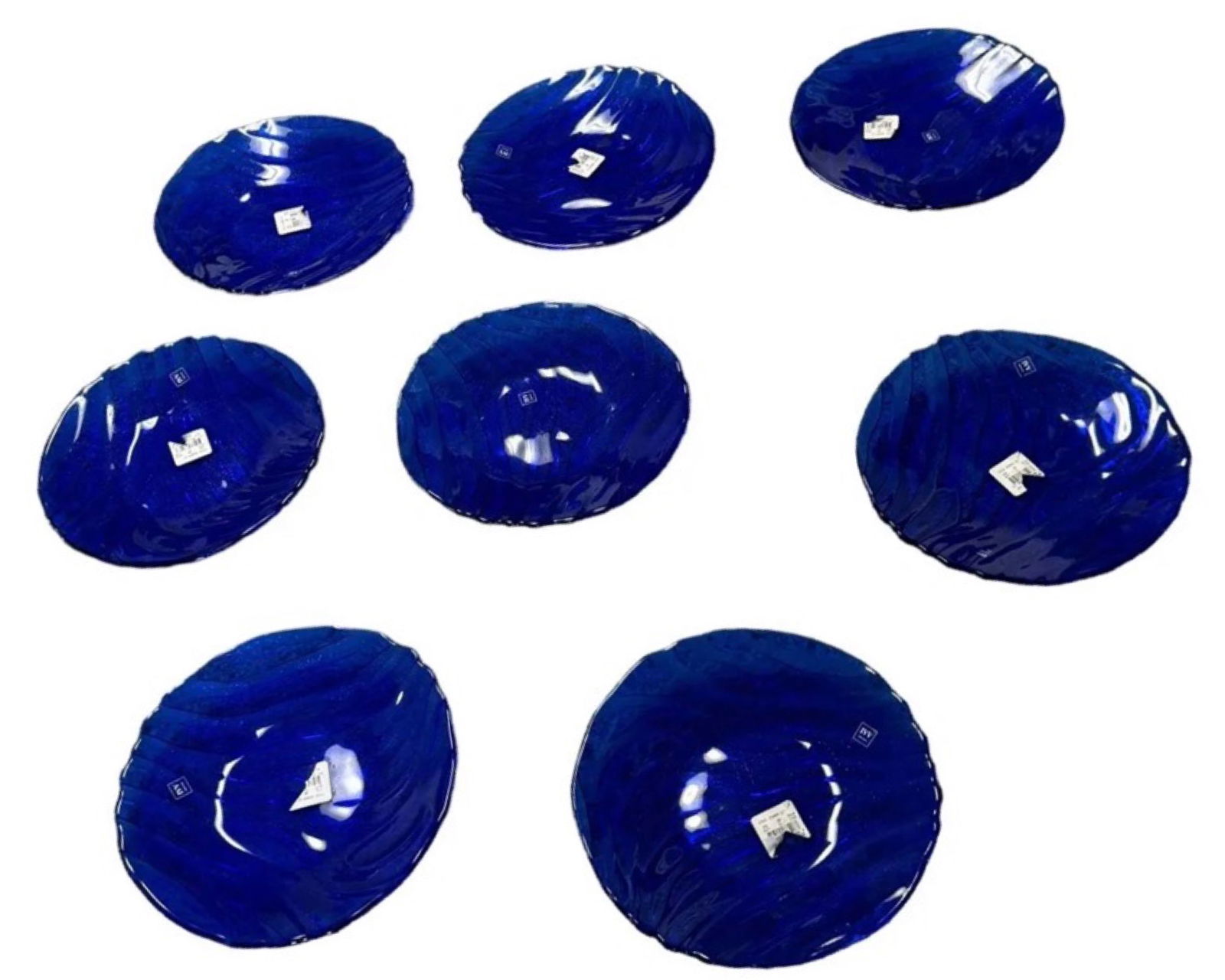 IVV Italian Art Deco Plates Textured Wave (1 of 4)