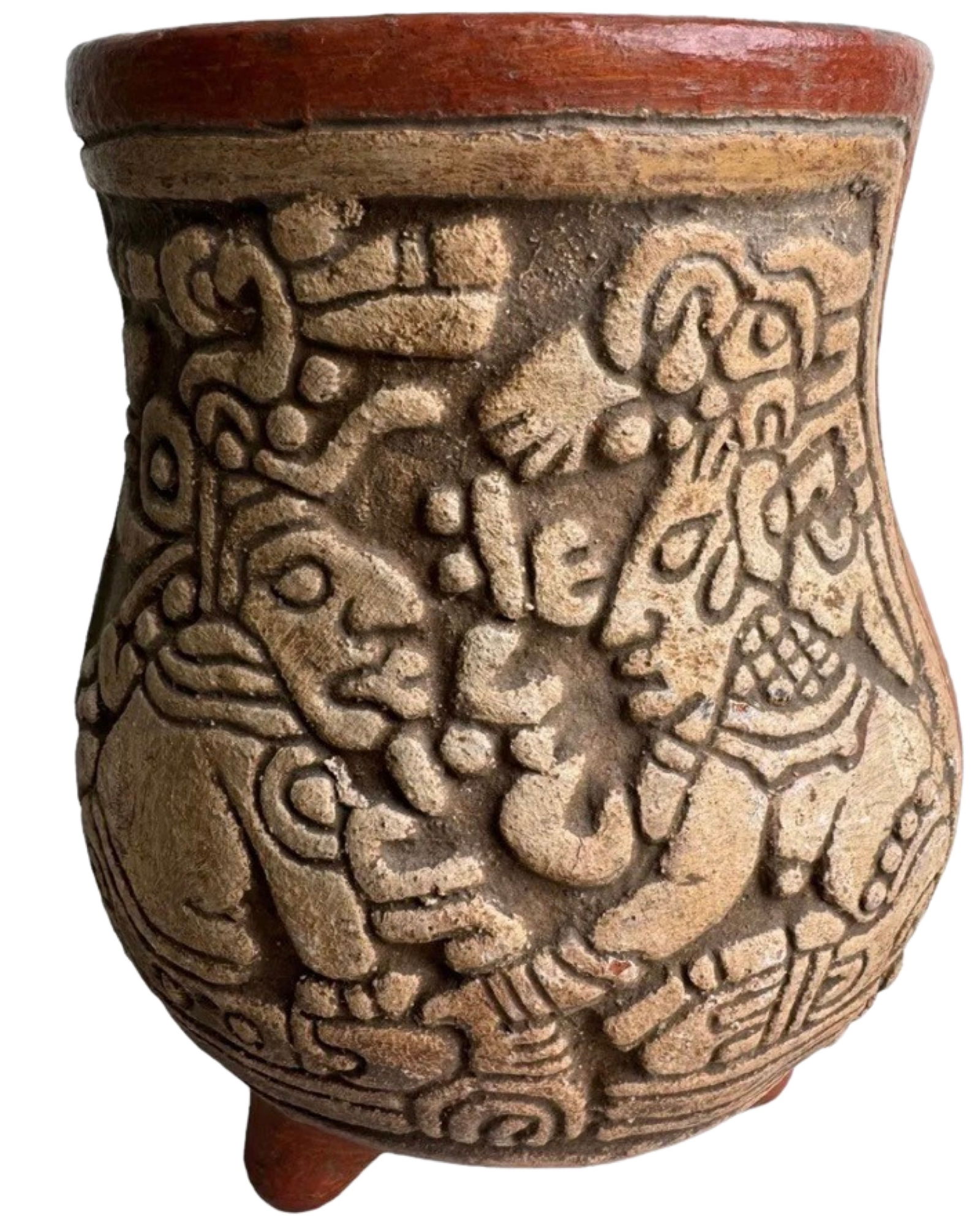 Pre Columbian Mayan Antropomorfhic Vase (1 of 7)