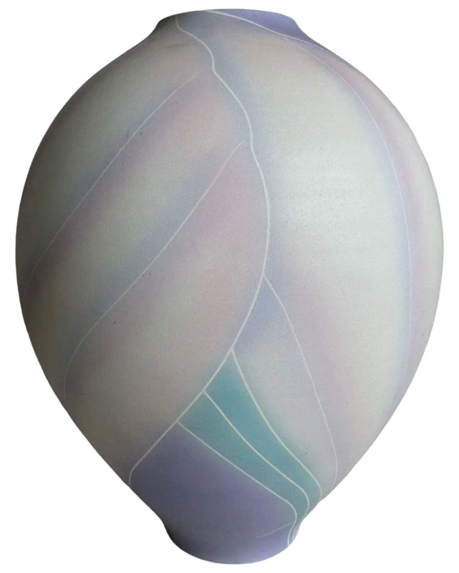 Signed Chris Waldear Airbrushed  Ceramic Vase (1 of 5)