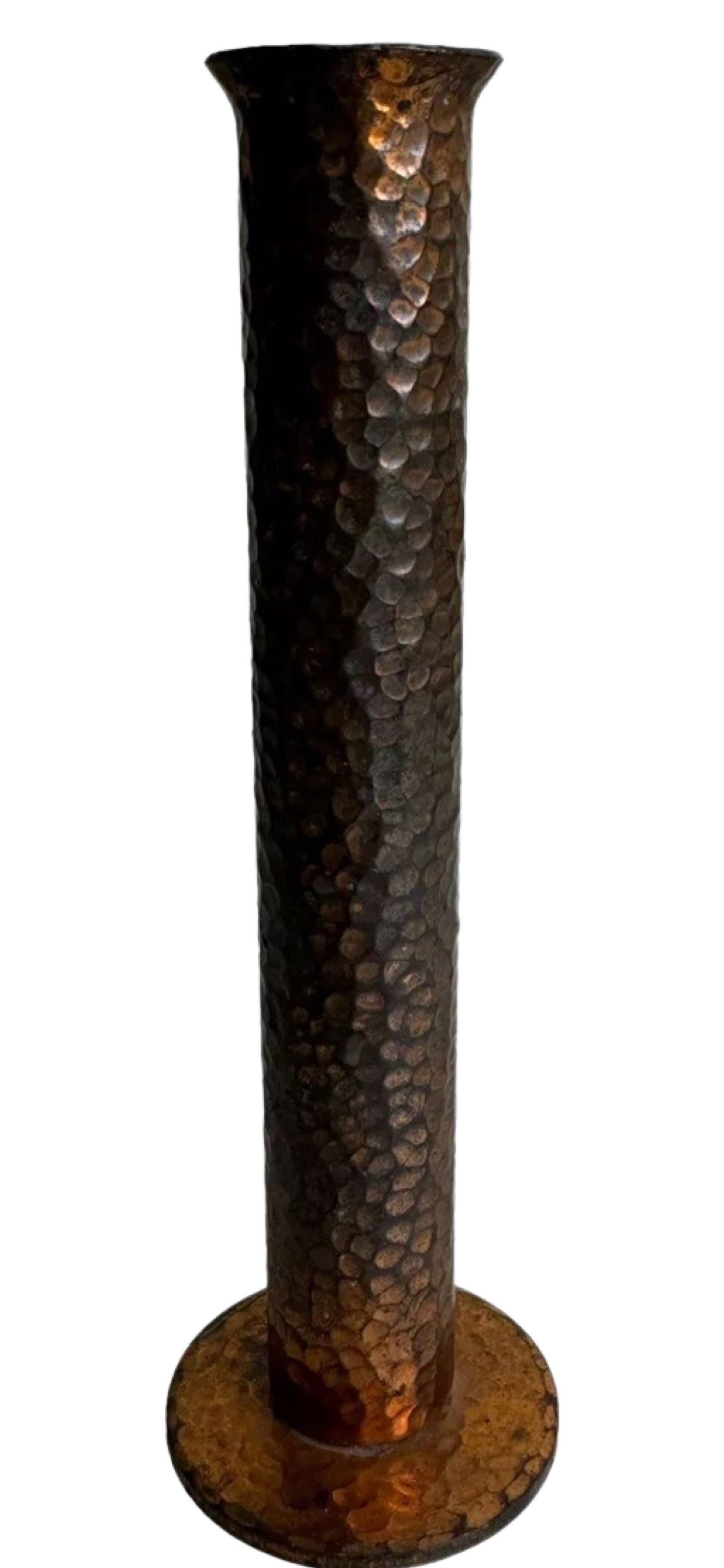 Hammered Solid Copper Vase W.H. DUNSTAN (1 of 3)