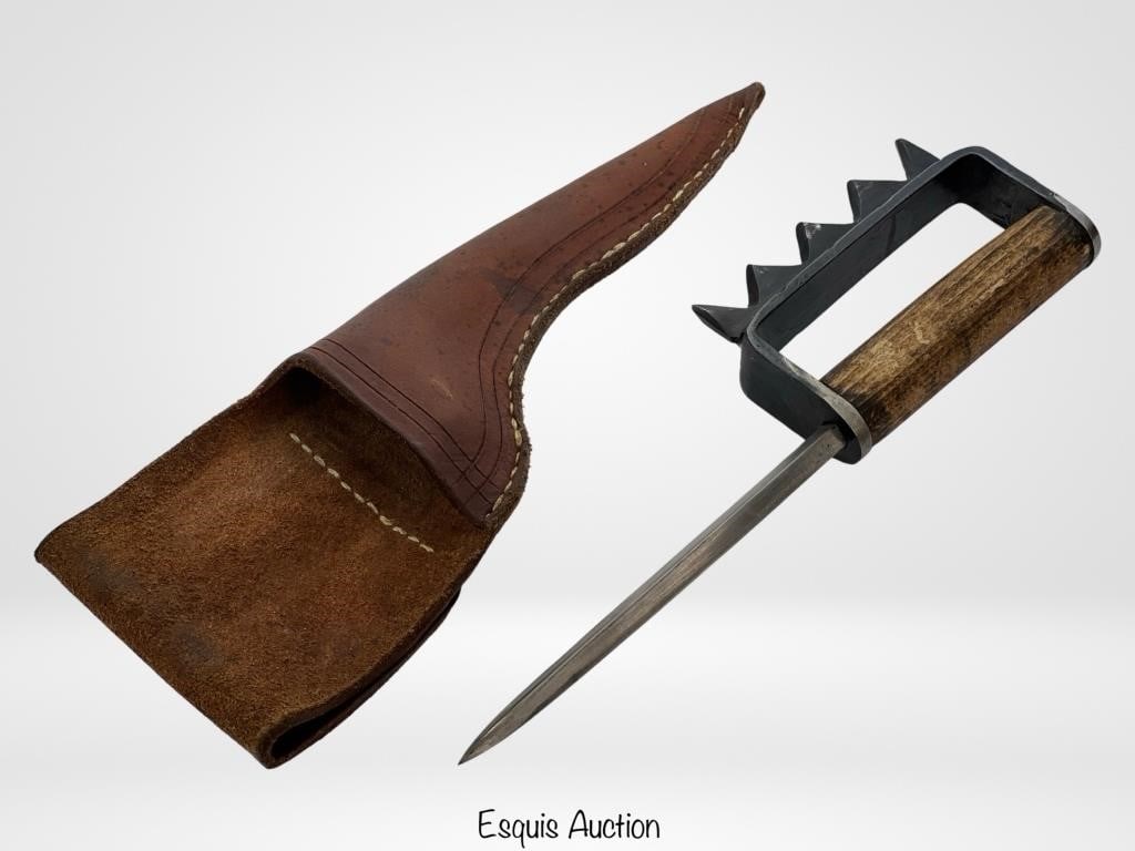 Hand Forged Trench Knuckle Knife: Experience a piece of history with this Trench Knuckle Knife, a faithful replica of a WWI artifact. Hand-forged with precision, this knuckle knife embodies the ruggedness and resilience of the soldier