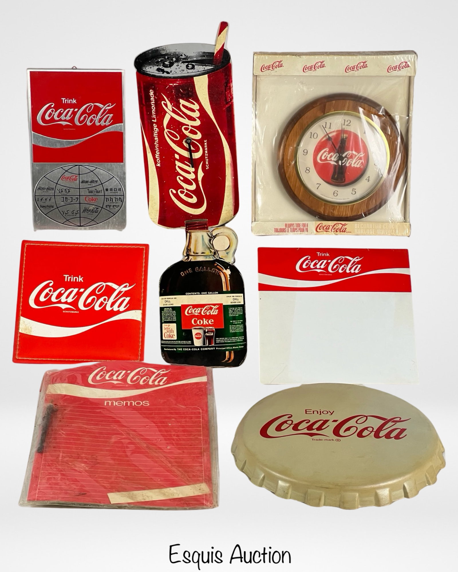 Vintage Coca-Cola Store Signs, Clocks, Memo Bo (1 of 4)