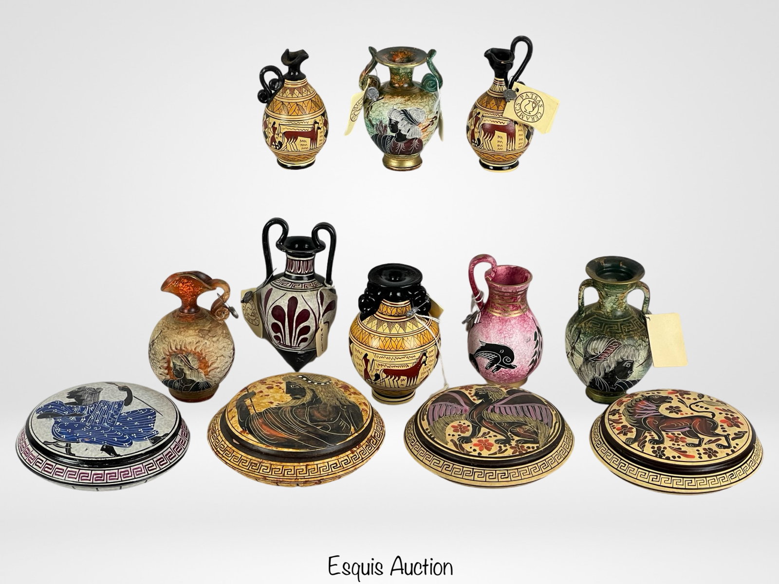 Terracotta Ancient Greek Amphora Vases & Pottery (1 of 5)