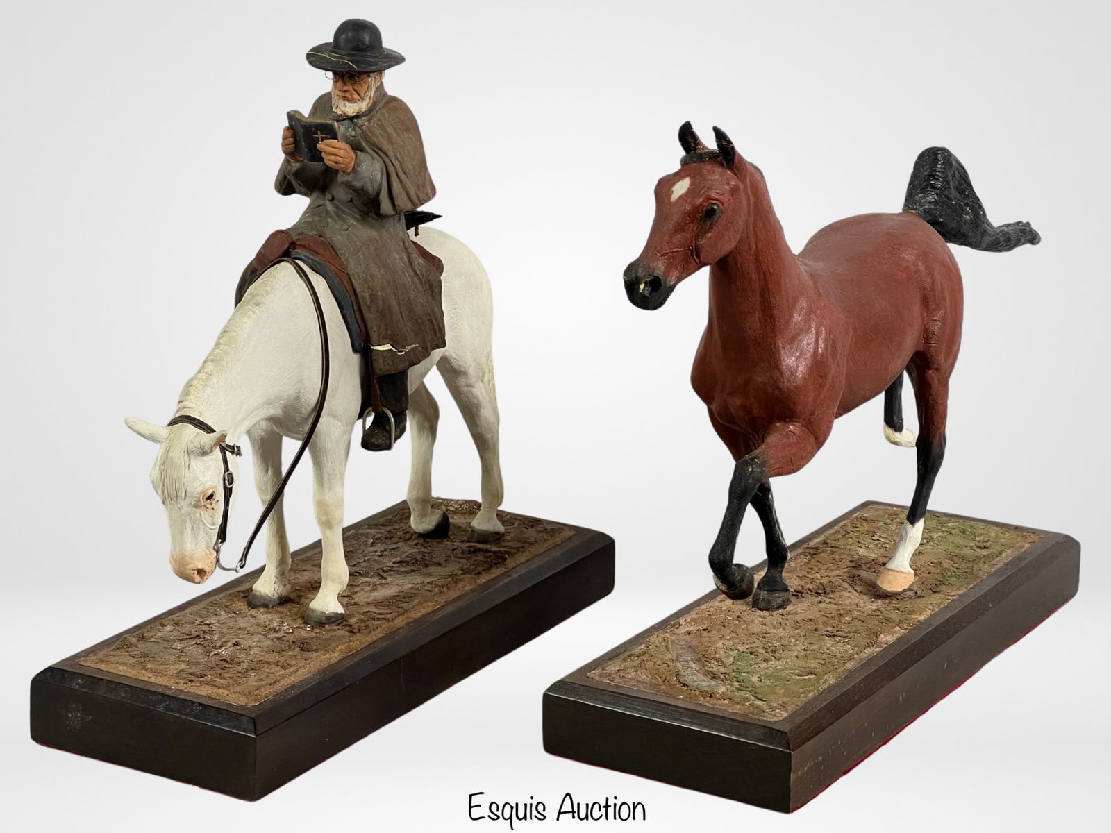 Francis W. Eustis- Two Western Style Sculptures (1 of 8)