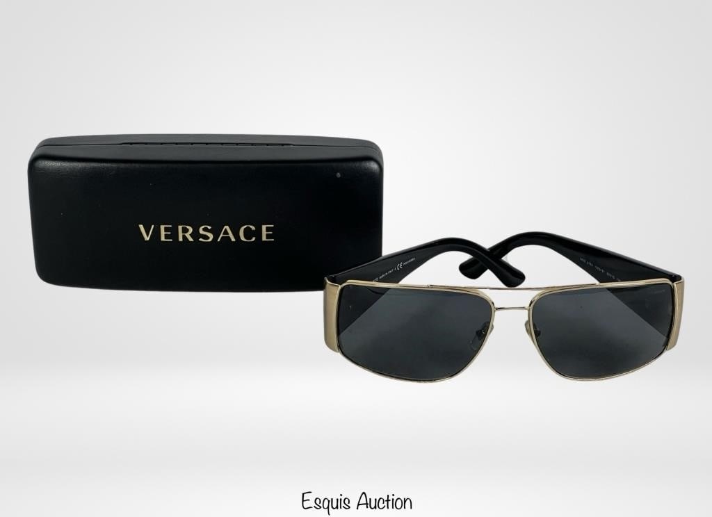 Versace Men's VE2163 Sunglasses: Enhance your look with the sleek and sophisticated Versace Men's VE2163 Sunglasses. These sunglasses are the epitome of luxury and style, perfect for the modern man who appreciates quality craftsmansh