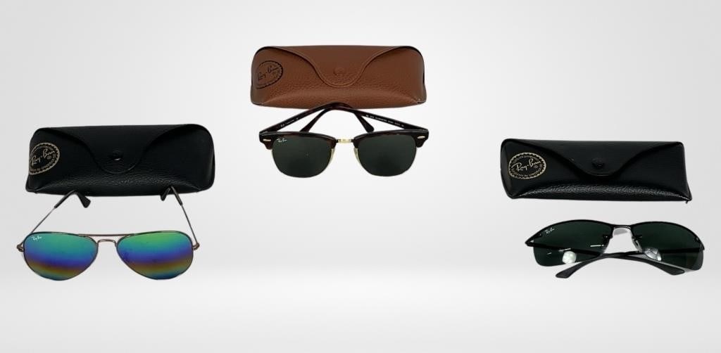 3 Pairs of Ray-Ban Sunglasses (1 of 4)