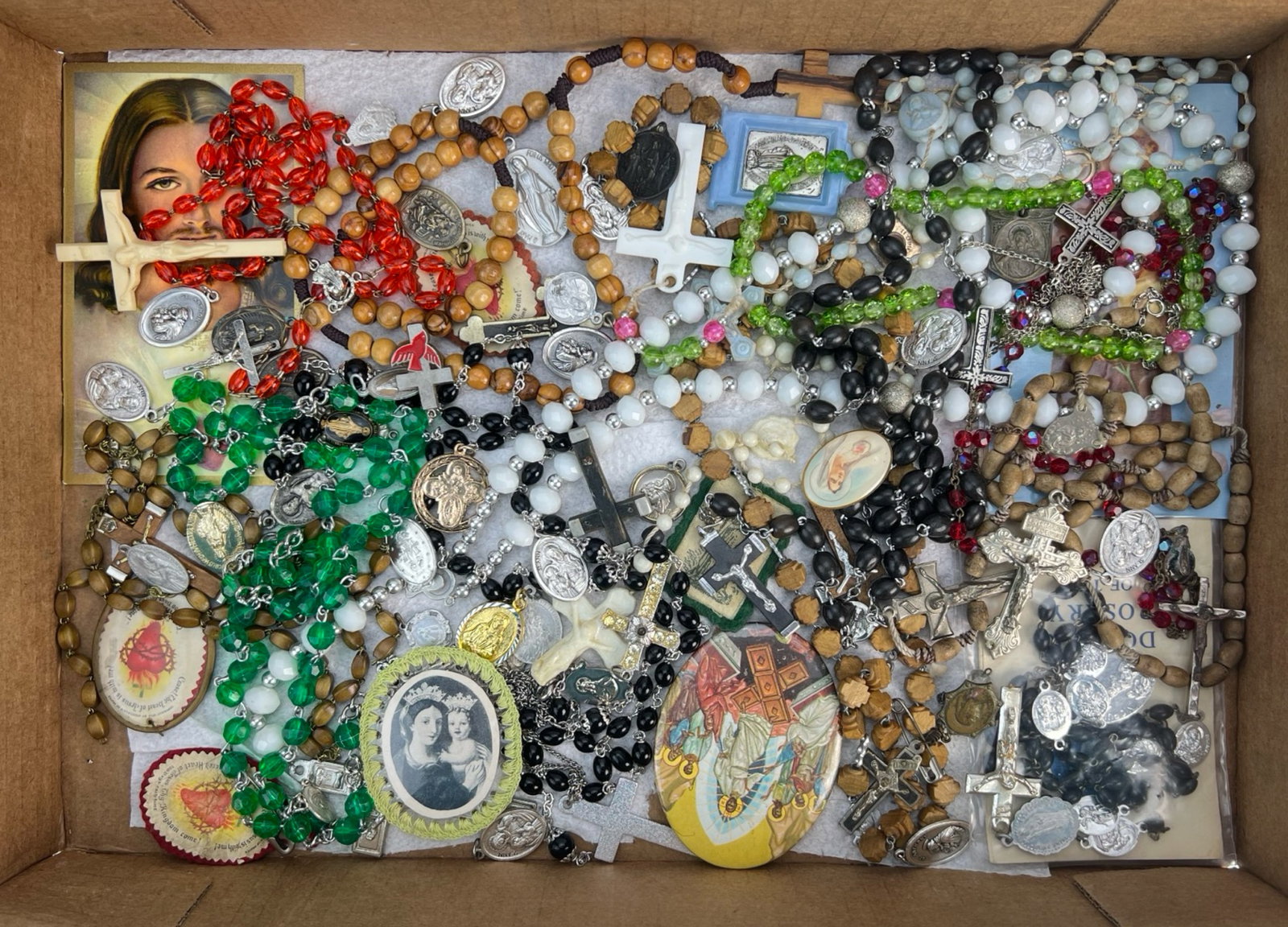 Religious Jewelry- Rosaries, Crosses, Medallions (1 of 3)