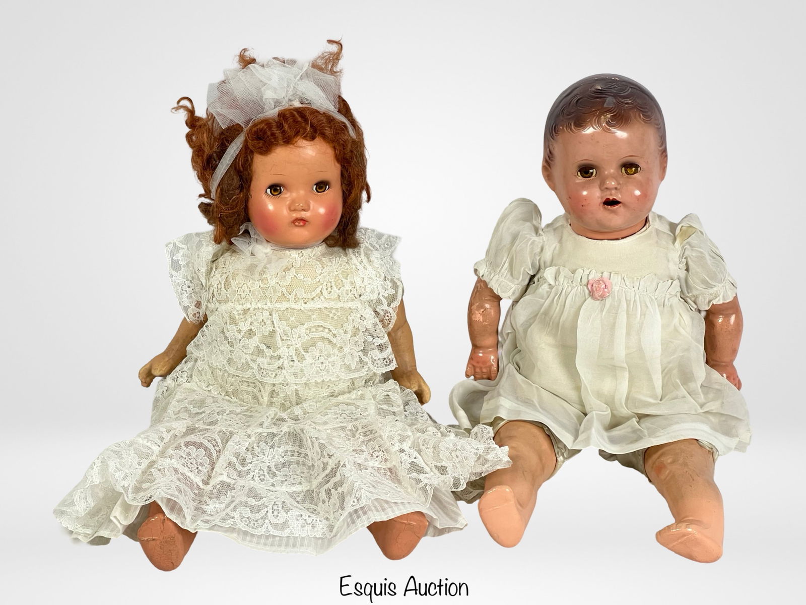 Two 1930's 16" Ideal Composition Dolls (1 of 4)