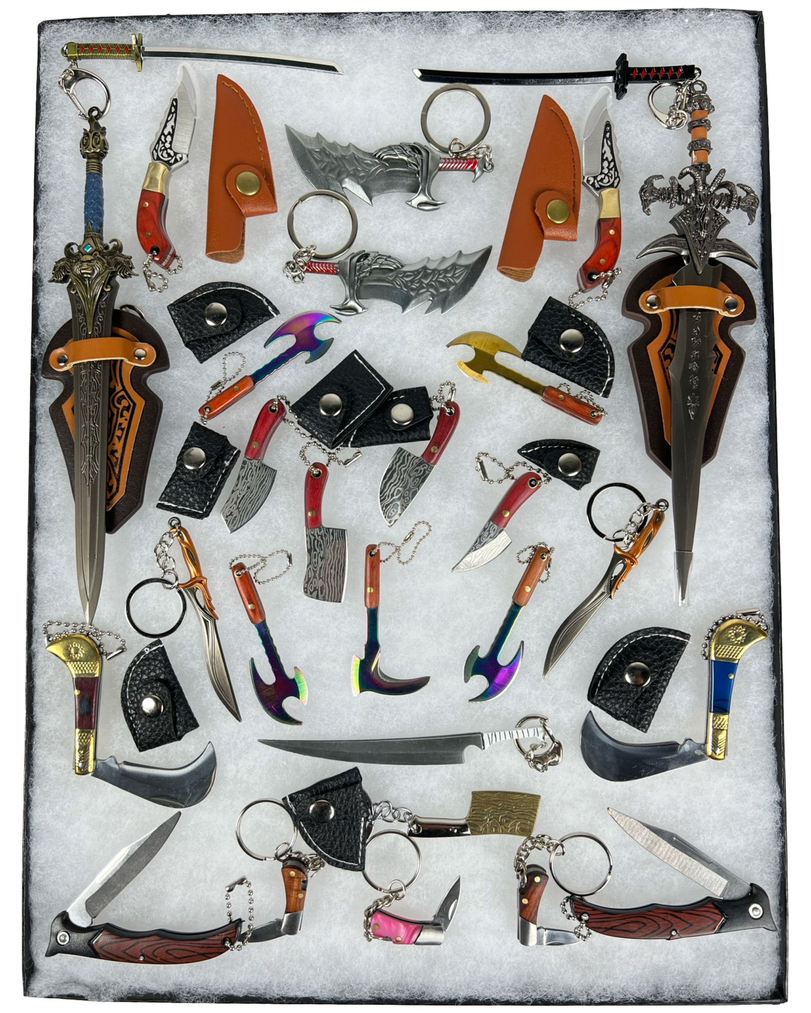 Collection of Mini Knives, Daggers, Swords & Cleav (1 of 3)