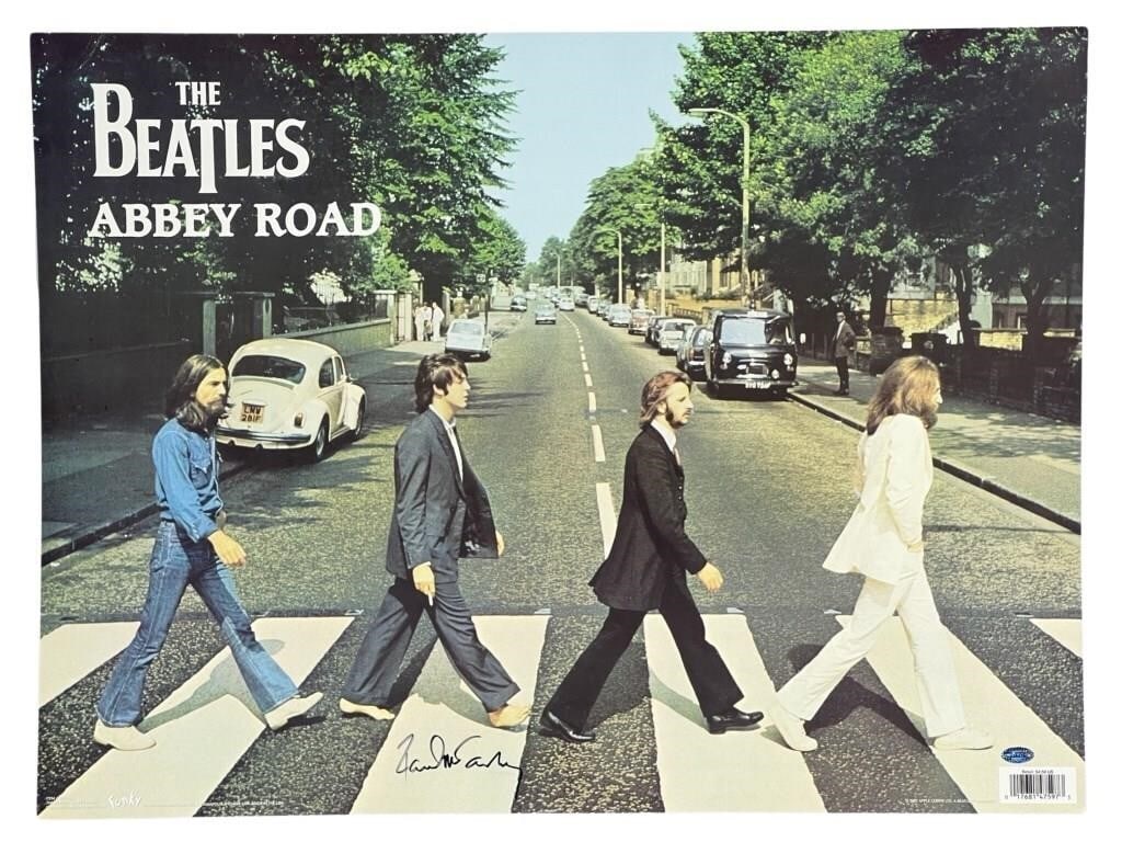 Paul McCartney Signed Beatles Abbey Road Poster (1 of 5)