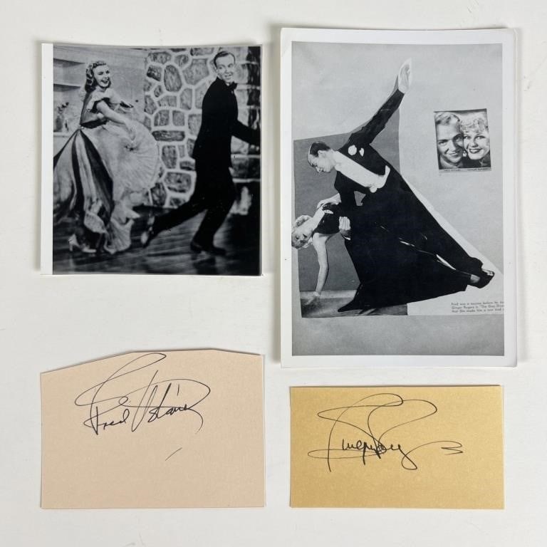 Fred Astaire & Ginger Rogers Autographs/ Signature (1 of 2)
