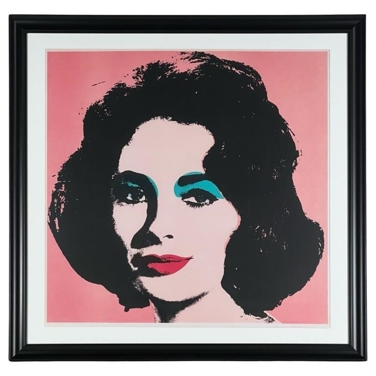 Andy Warhol- "Liz" in Pink Offset Lithograph, 1965 (1 of 3)