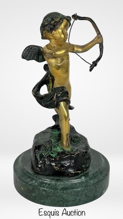 Cupid" Bronze Sculpture after Jean Antoine Houdon (1 of 4)