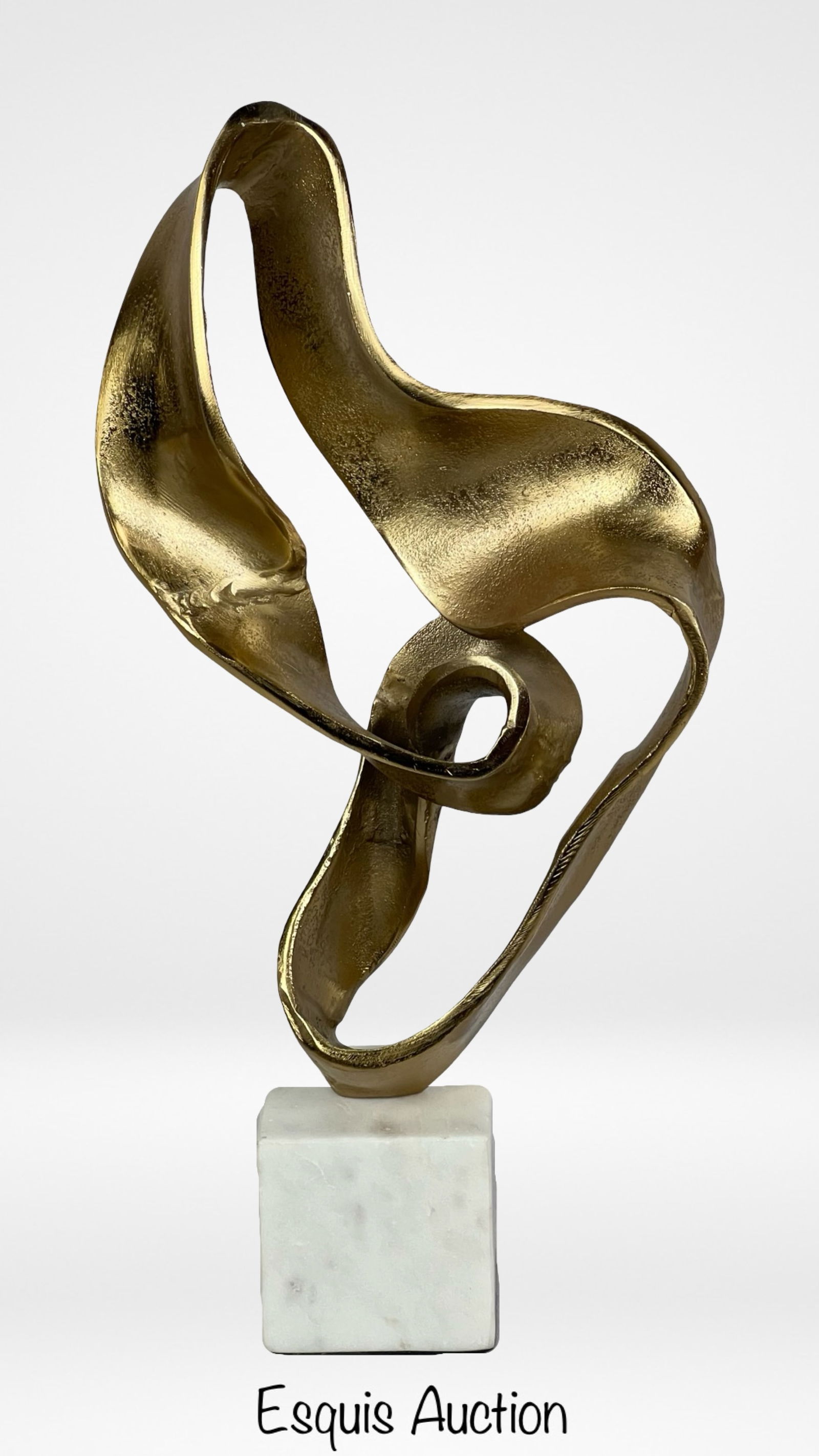 Contemporary Freeform Cast Aluminum Sculpture (1 of 4)