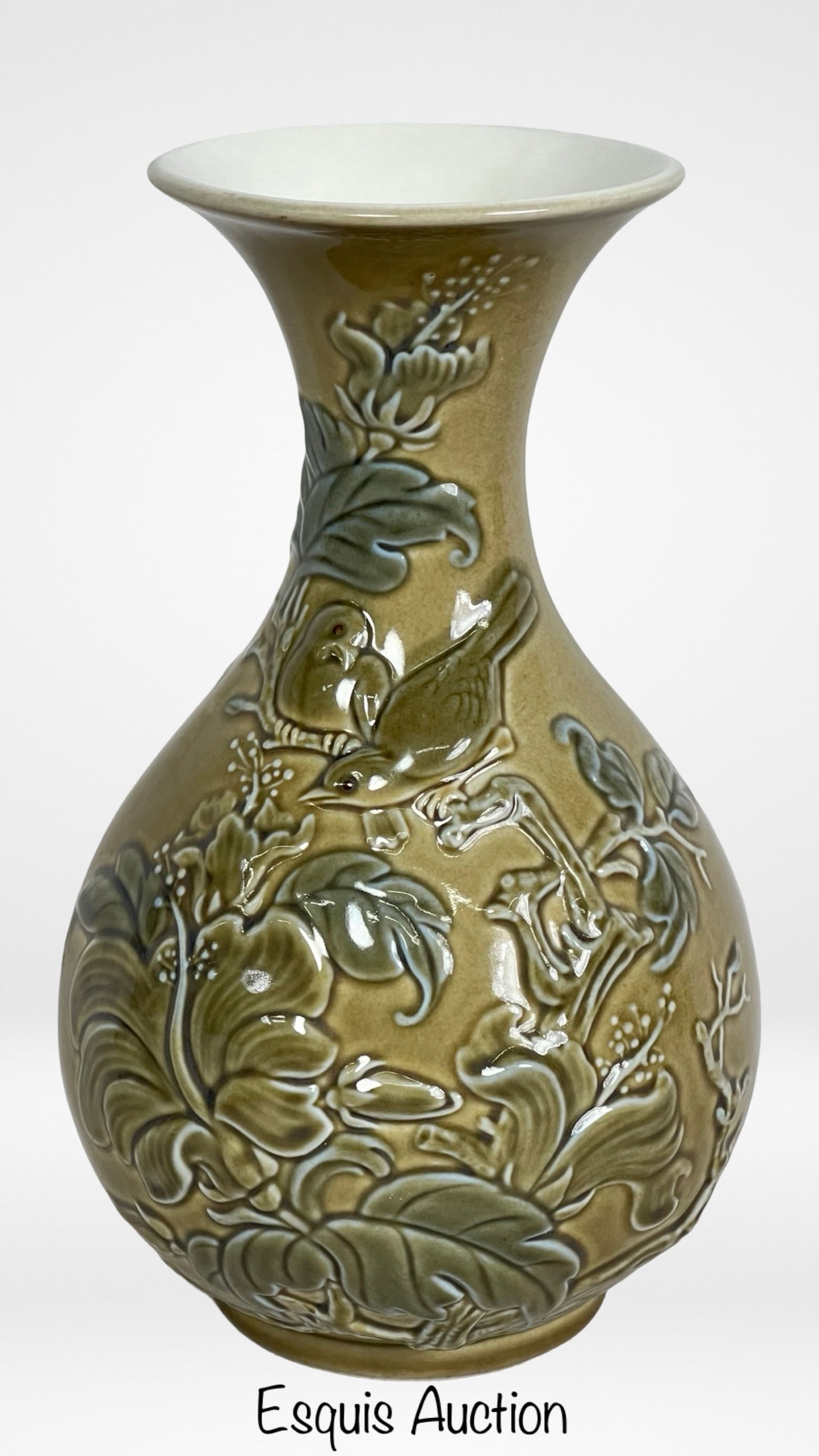 Lladro Sparrows Porcelain Vase (1 of 4)