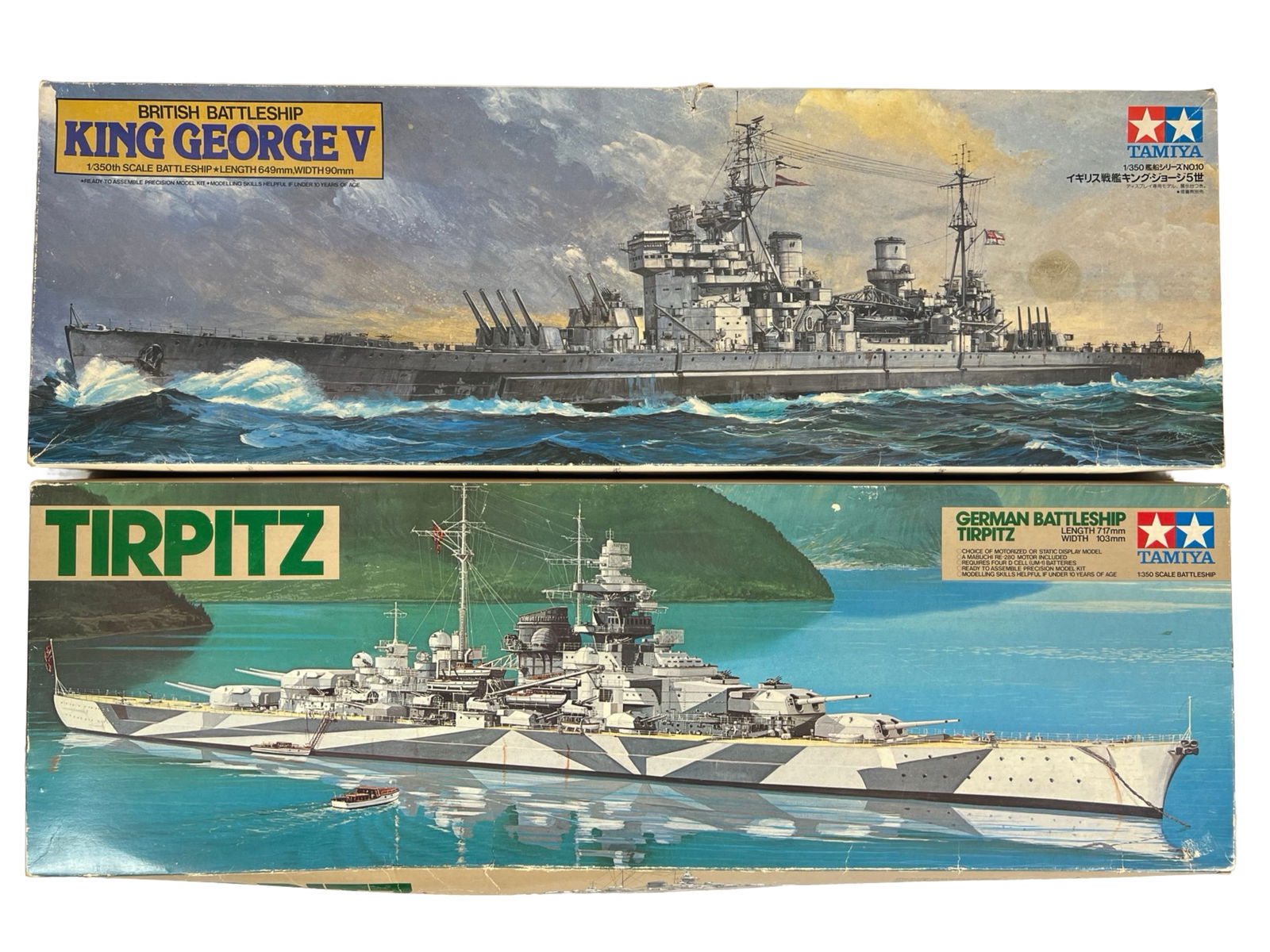 Tamiya Tirpitz & King George Battleship Model Kits (1 of 3)