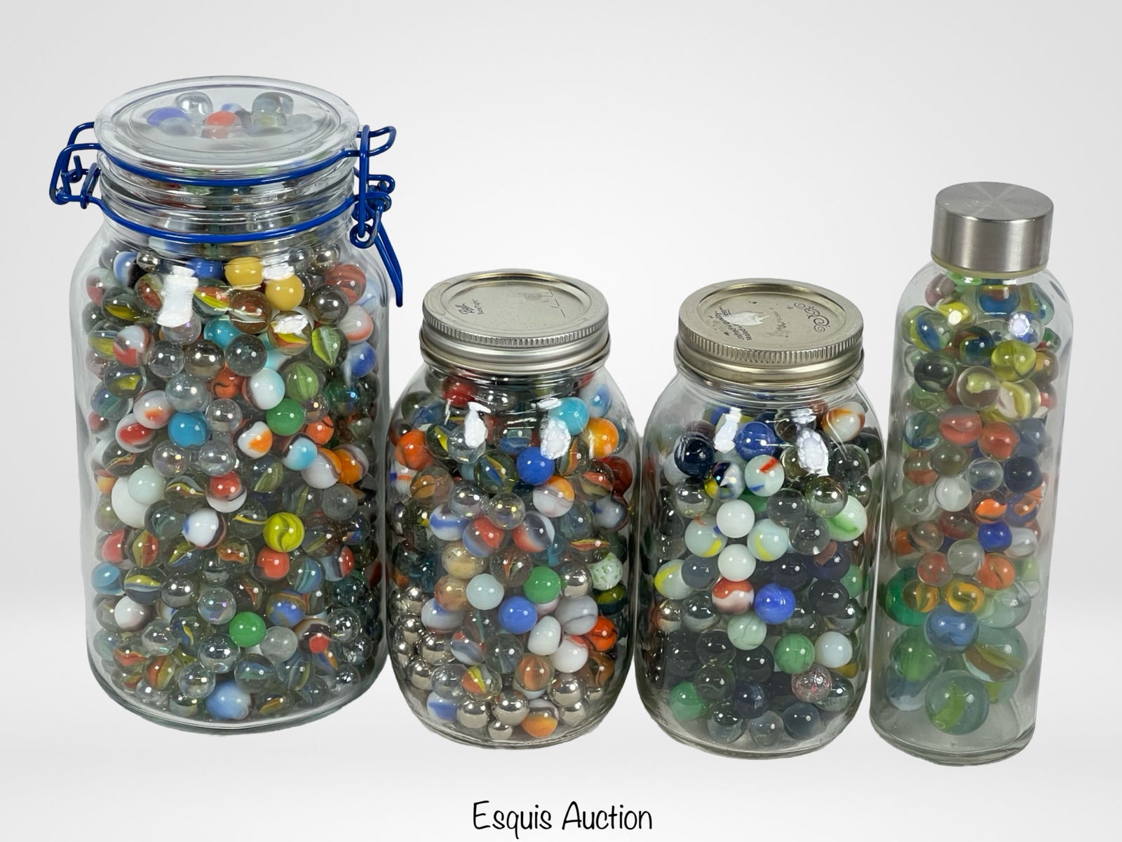 Four Jars filled with Marbles (1 of 4)