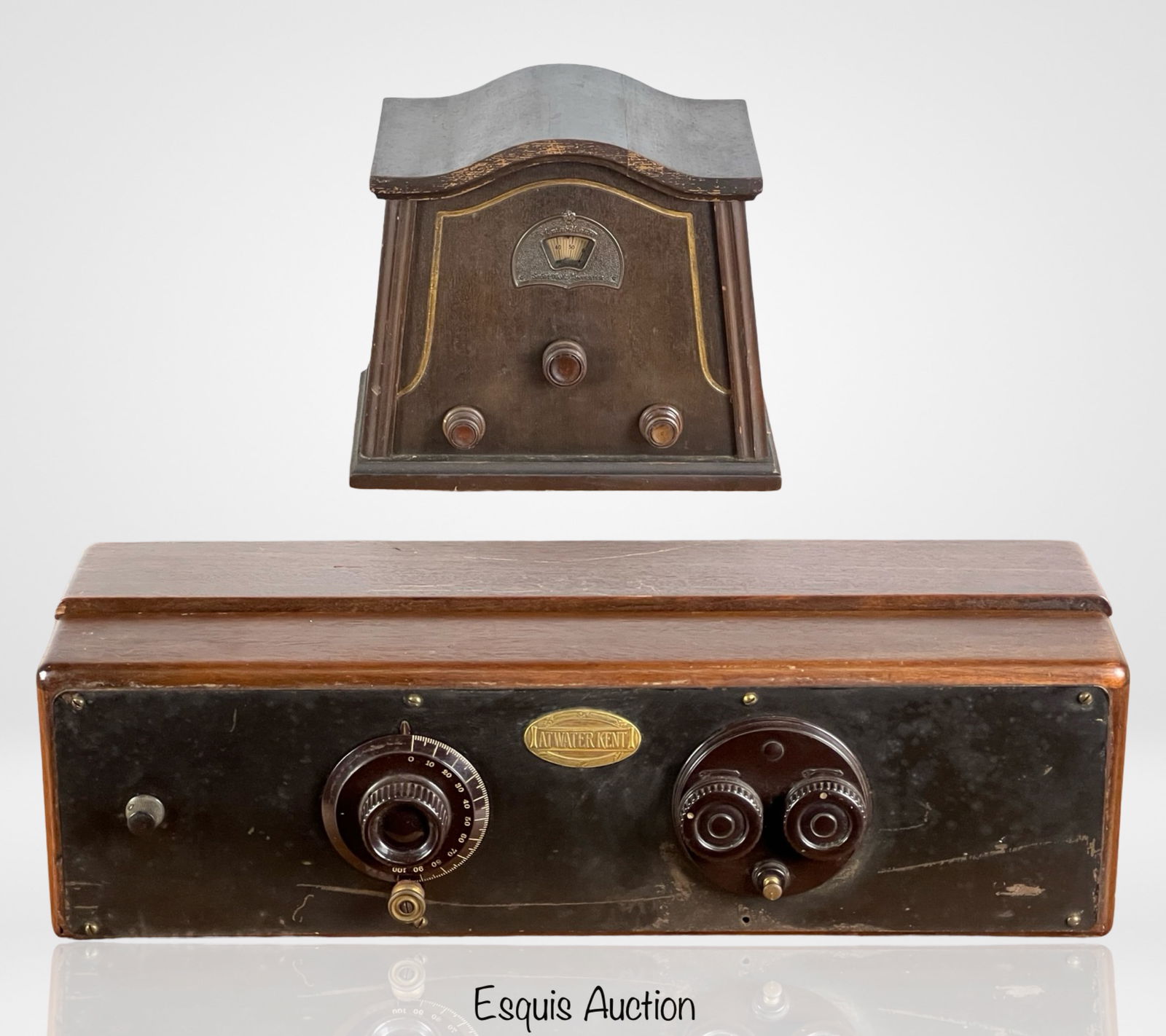 1920's Atwater Kent Tube Radio & Stewart Warner Ra (1 of 10)