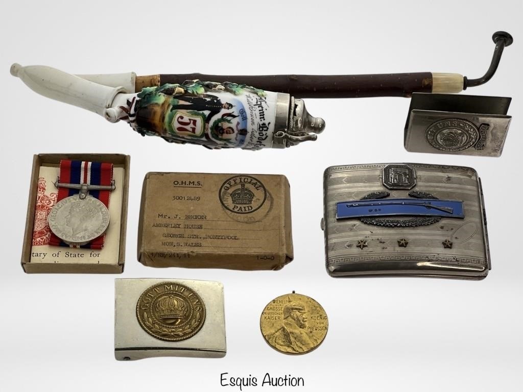 Miltary Medals & Memorabilia- US, German, British (1 of 4)
