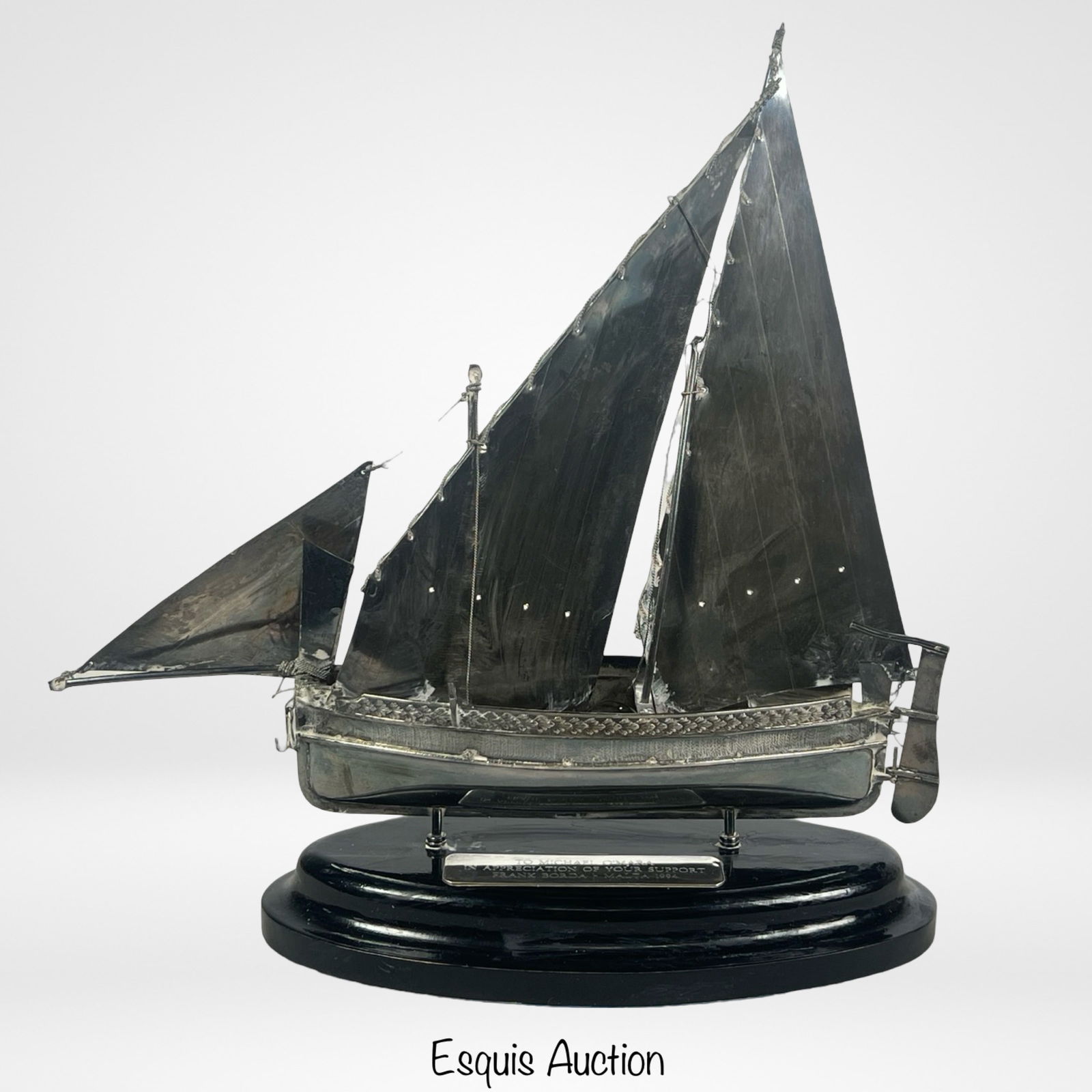 Sterling Silver Sailing Boat Model (1 of 4)