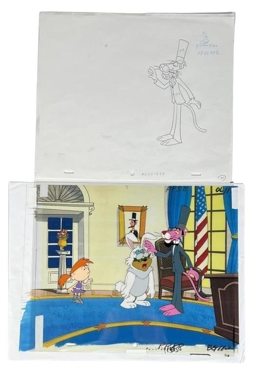 Pink Panther Original Animation Production Cel (1 of 4)
