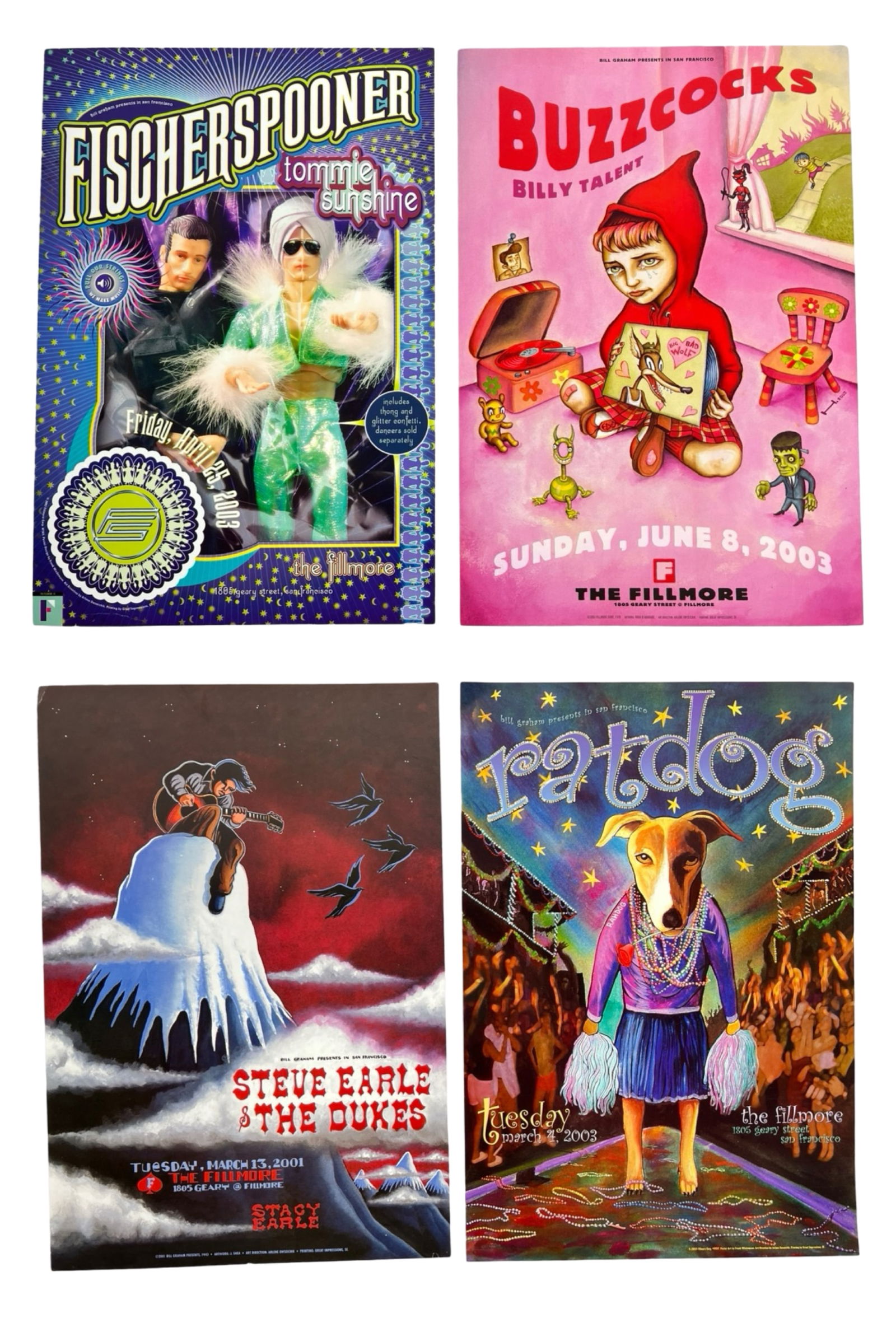 4 Fillmore Music Concert Posters (1 of 3)