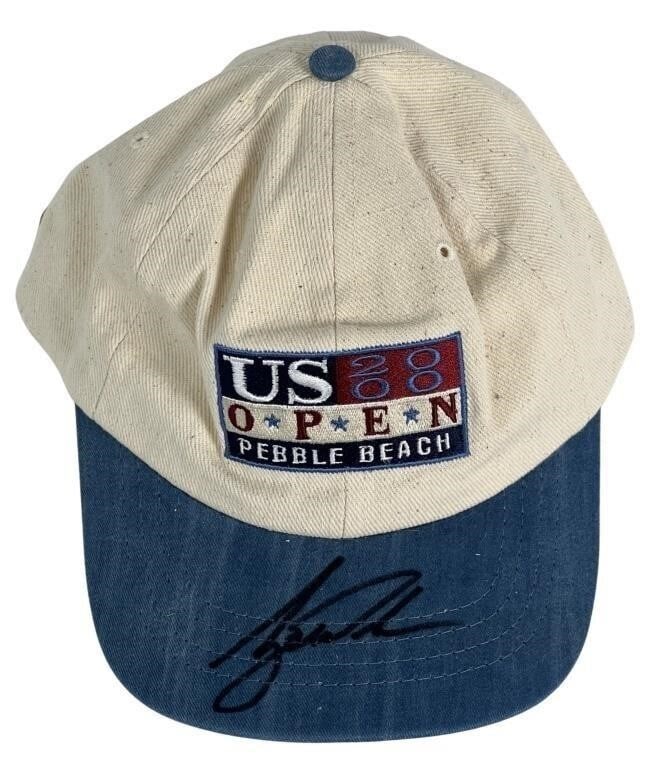Tiger Woods Signed 2000 US Open Golf Cap (1 of 3)