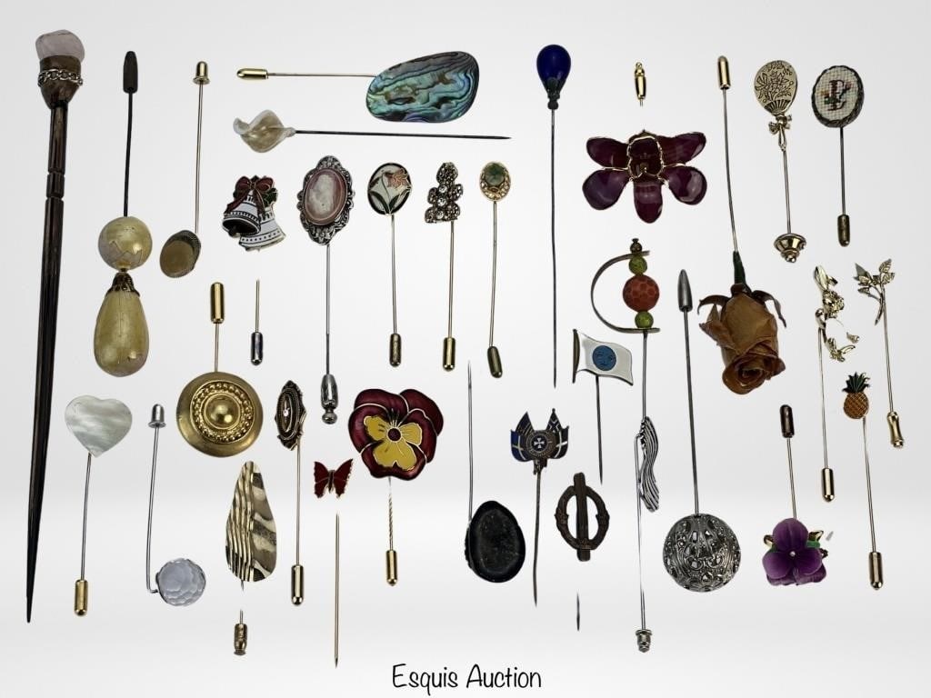 Assortment of Antique & Vintage Hat Pins (1 of 5)