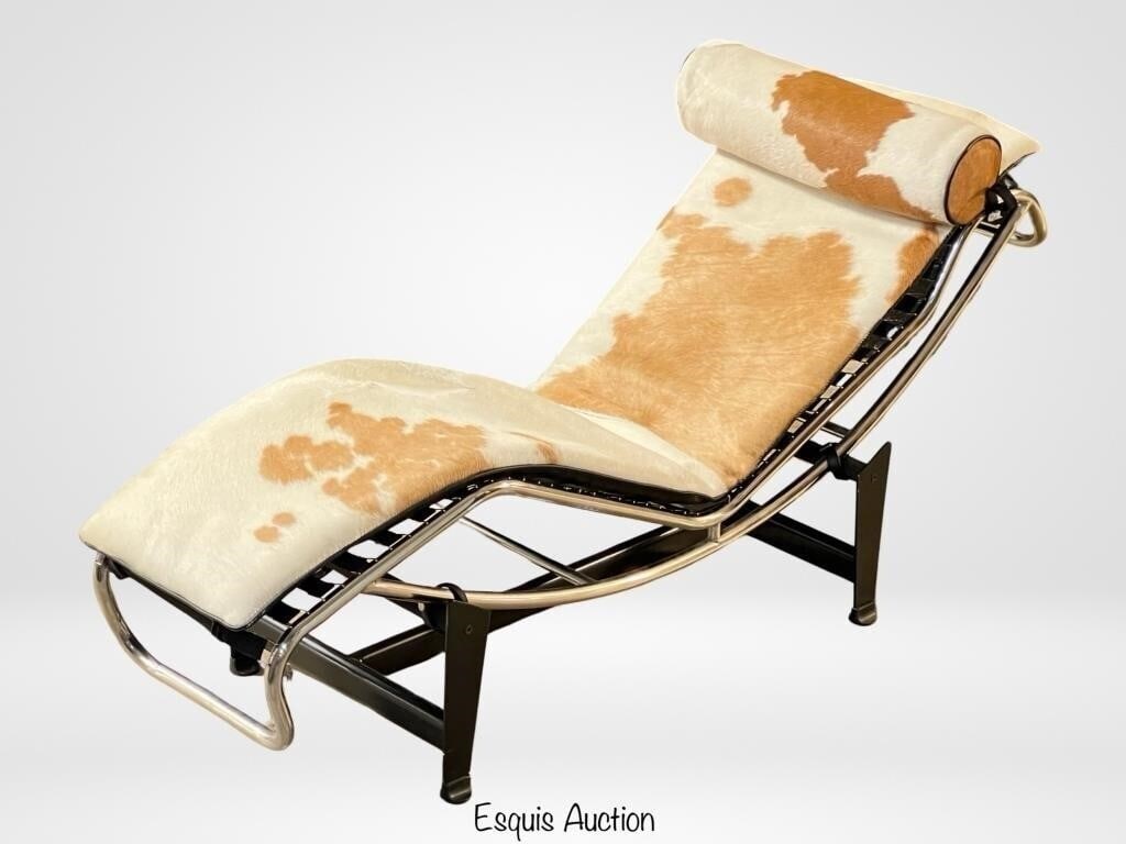 Le Corbusier LC4 Style Chaise Lounge Chair Ponyski (1 of 4)