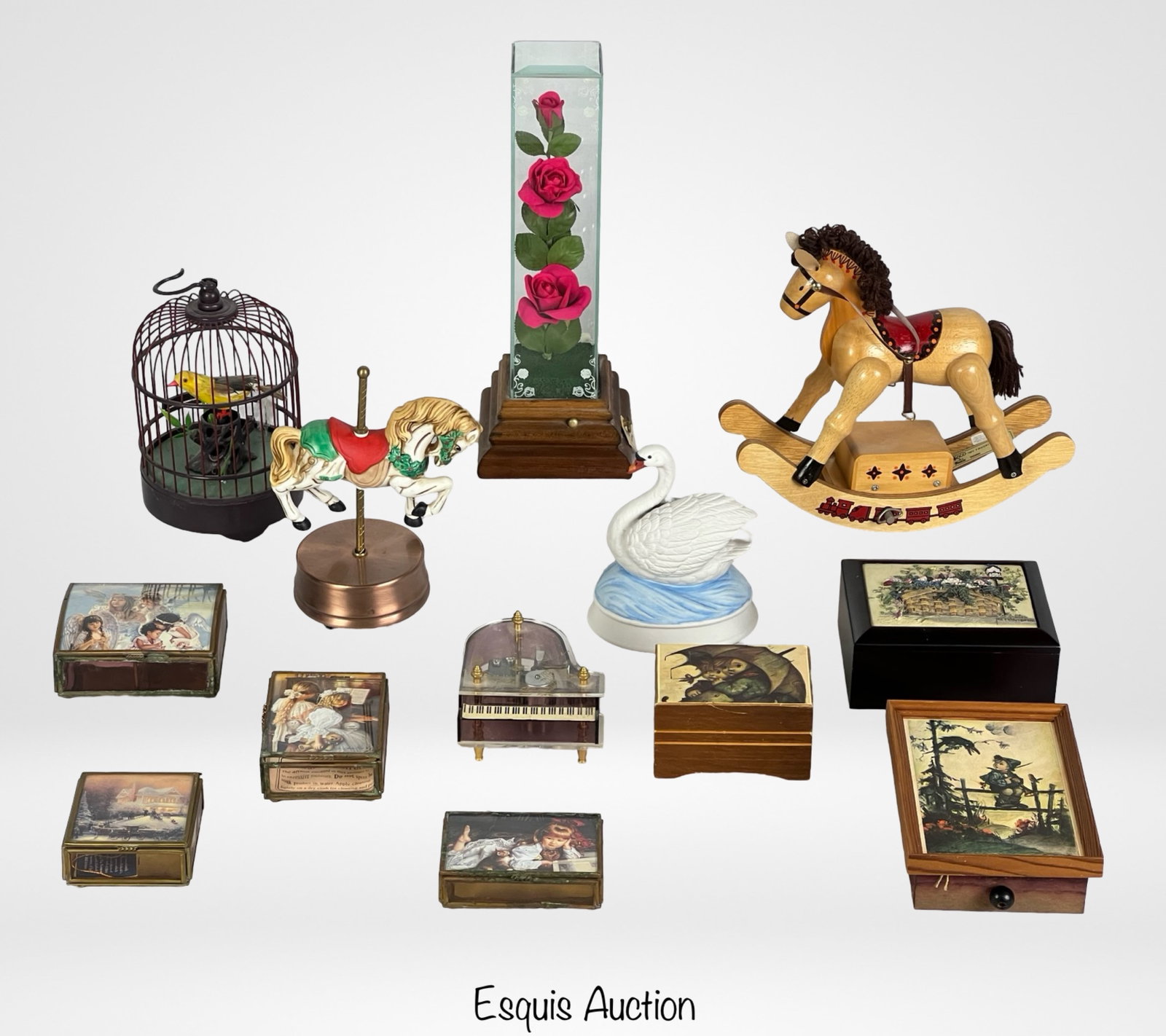Collection of Music, Trinket & Jewelry Boxes: Collection of Music, Trinket & Jewelry Boxes