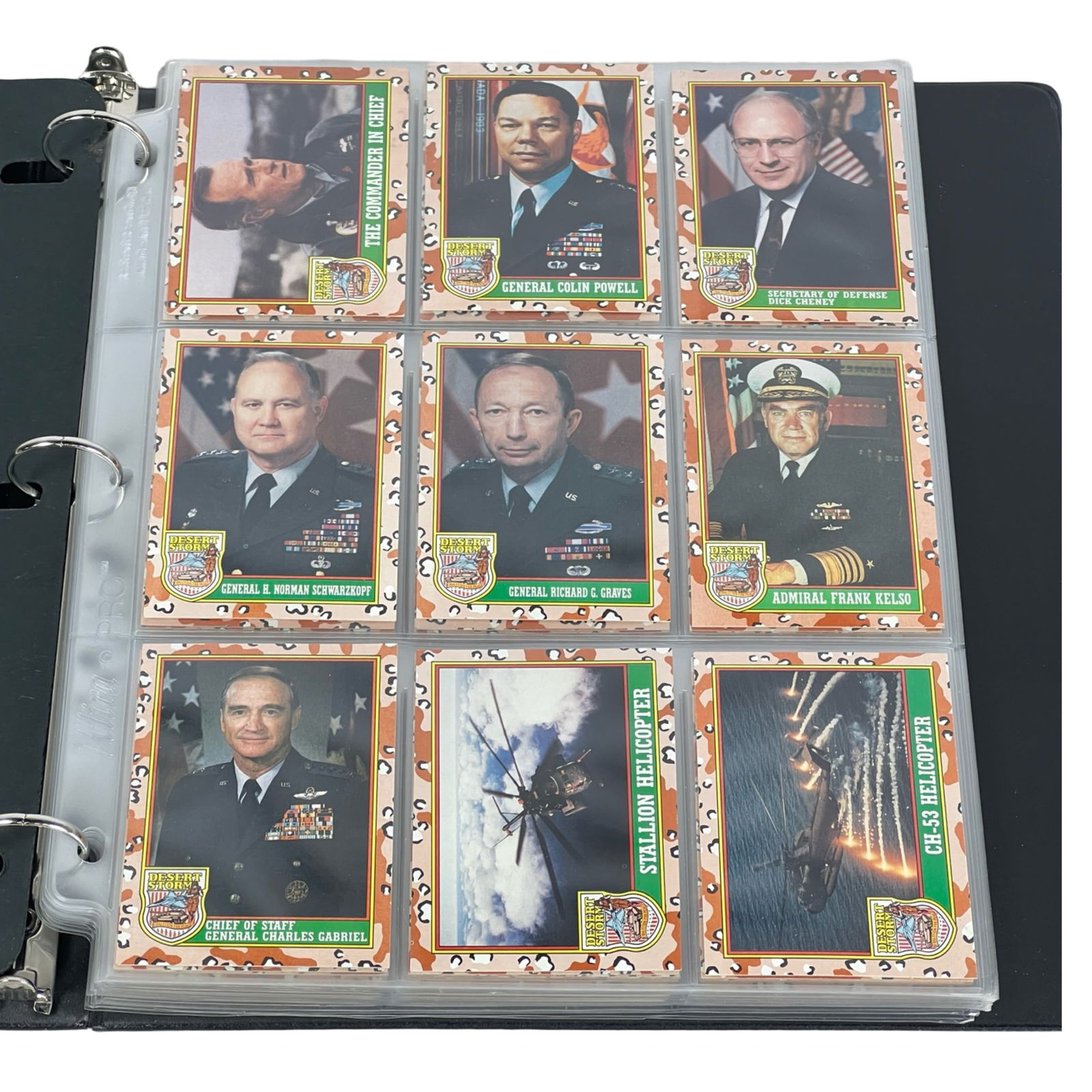 1991 Desert Storm Military Trading Cards- Complete (1 of 12)