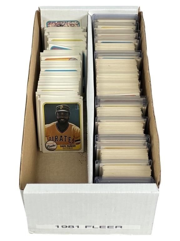 Box of 1981 Fleer Baseball Trading Cards (1 of 4)