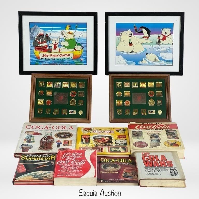 Vintage Coca-Cola Art Cels, Pins & Books (1 of 4)