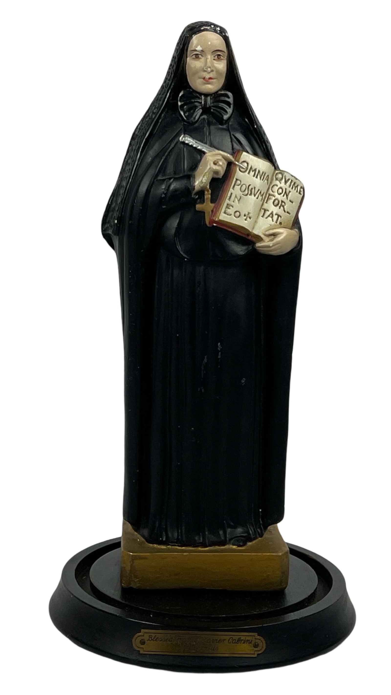Saint Mother Frances Cabrini Xavier 1939 Statue: Saint Mother Frances Cabrini Xavier Chalkware Statue from 1939. 14" tall. Good overall condition for the age.