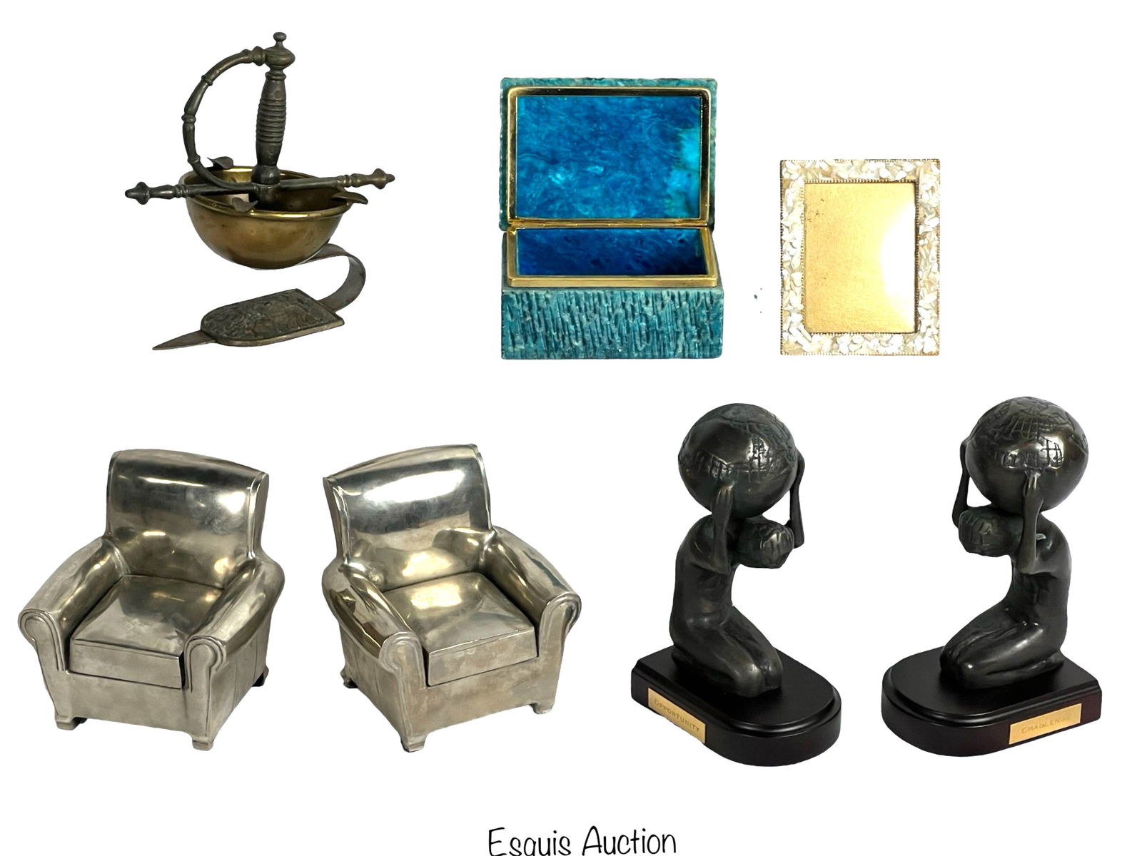 Homer Decor Collectibles- Bookends, Jewelry Box. A (1 of 6)