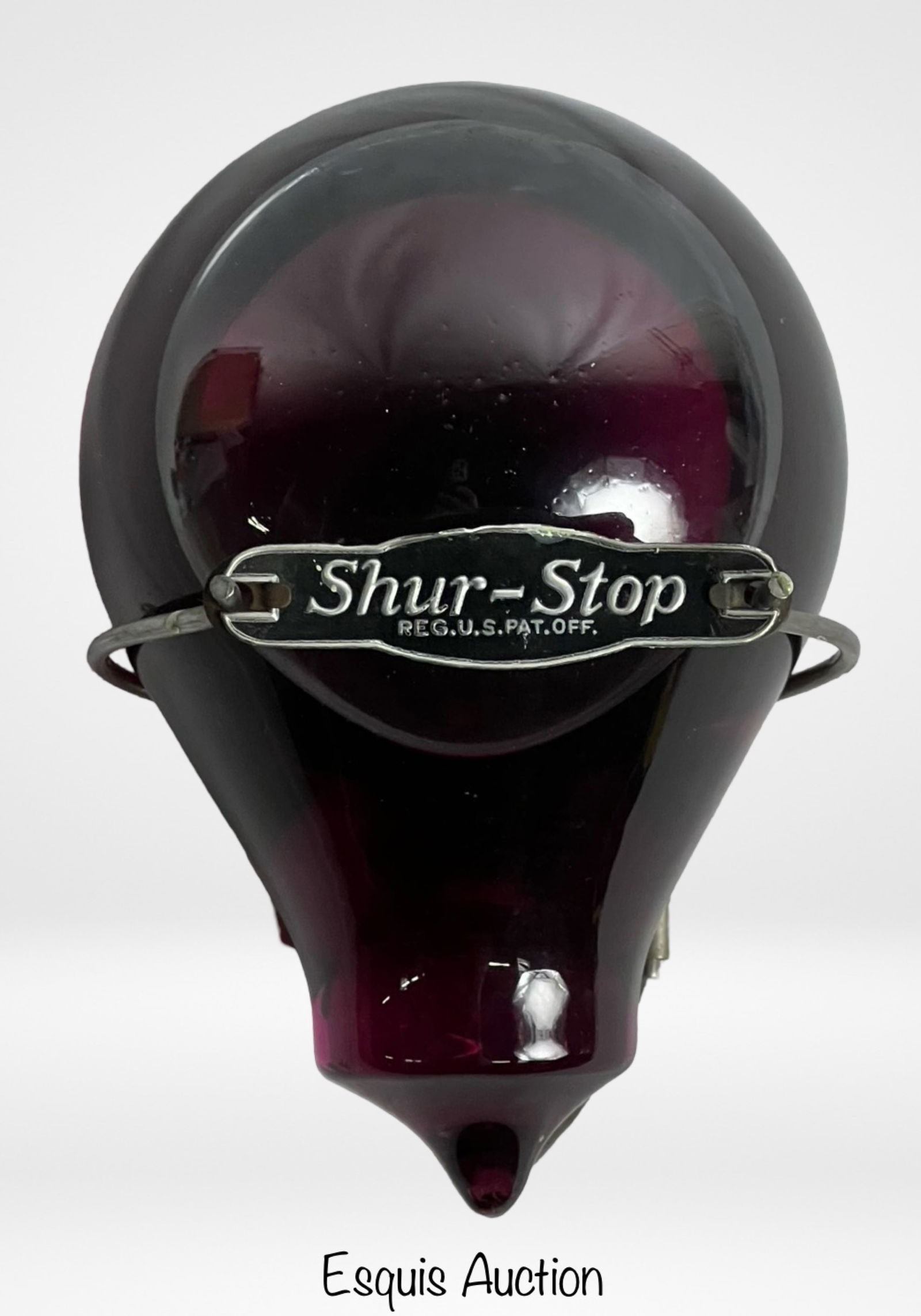 Antique Shur-Stop Fire Granade Extinguisher w/ Sta (1 of 3)