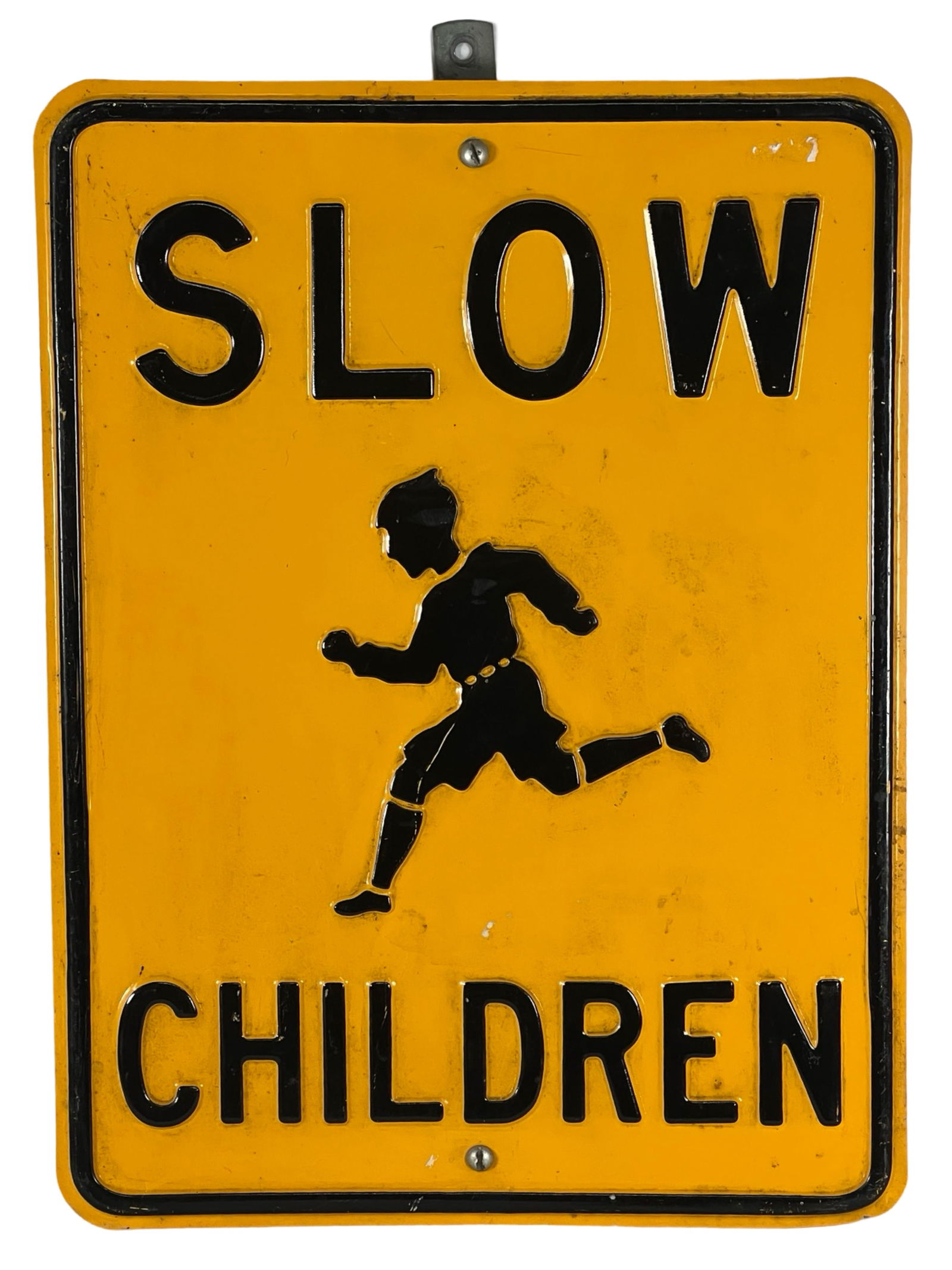 Vintage "Slow Children" Street Road Sign (1 of 2)