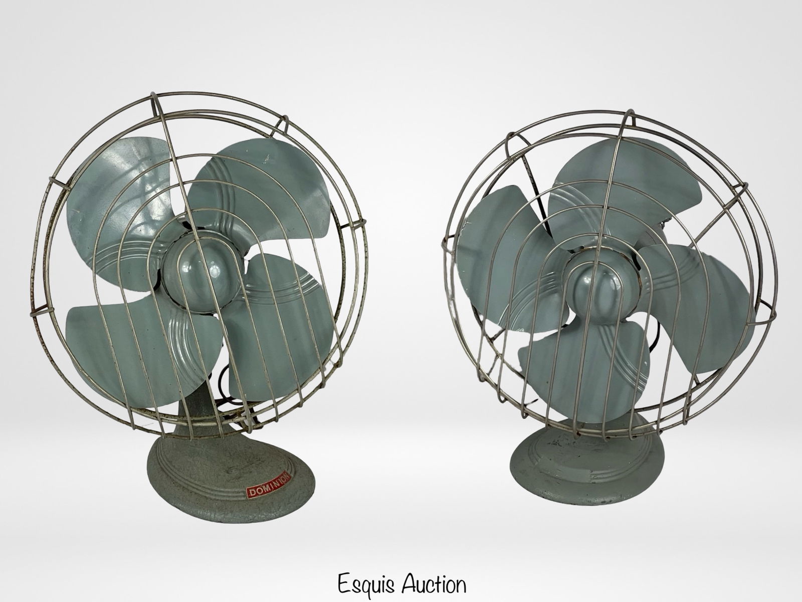 Two Vintage Dominion Oscillating Fans (1 of 7)