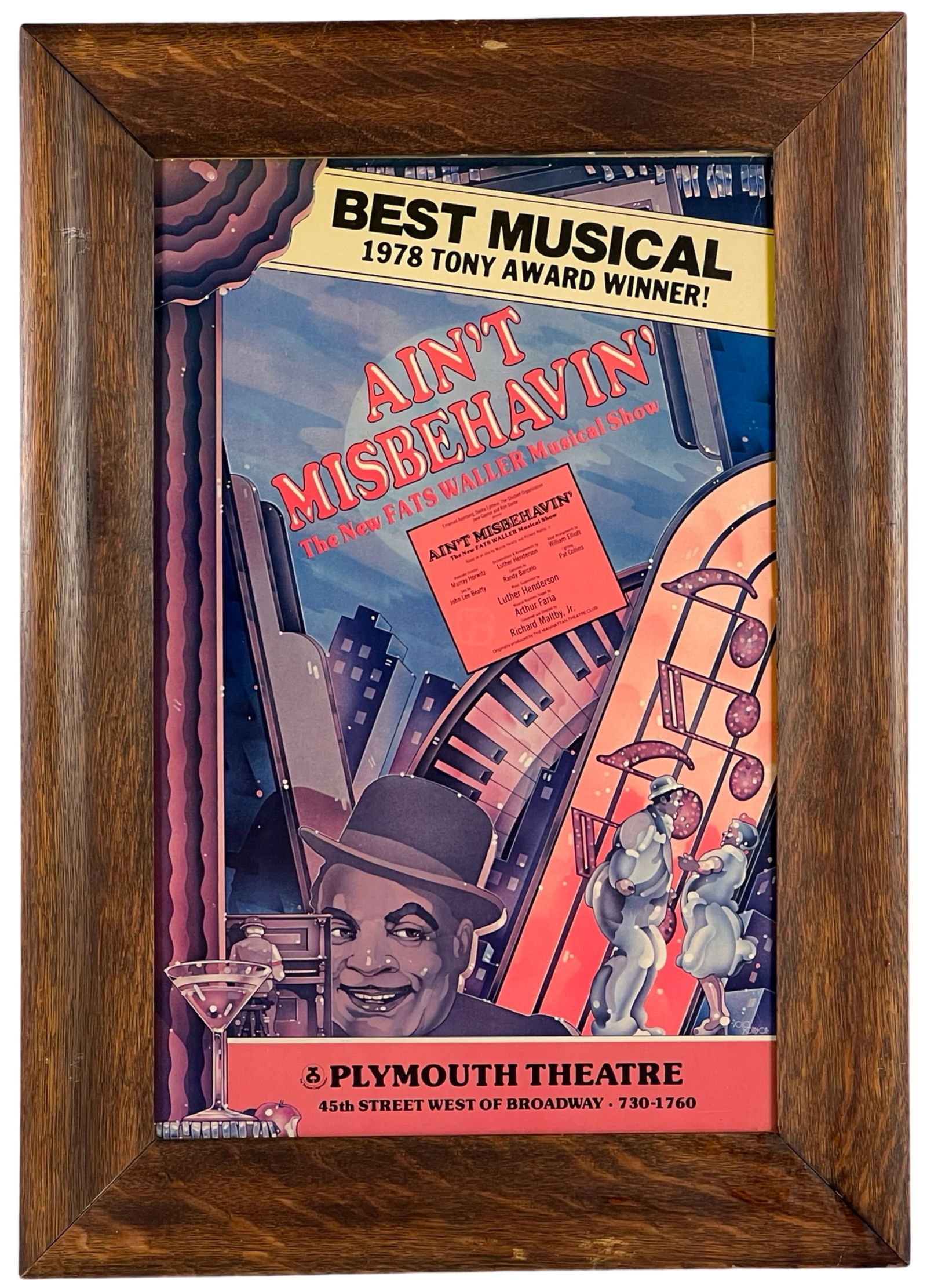 Aint Misbehavin Waller '78 Theater Broadway Poster (1 of 2)