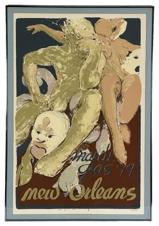 George Dureau Mardi Gras 1979 New Orleans Poster (1 of 3)